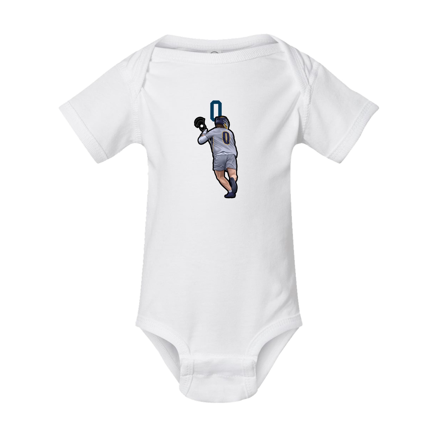 Baby Onesie — Number Top in White