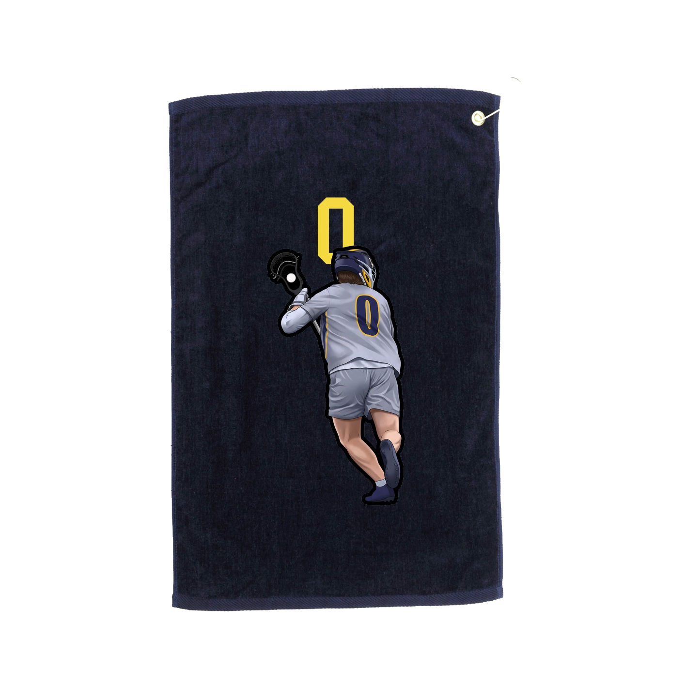 Golf Towel — Number Top in Navy