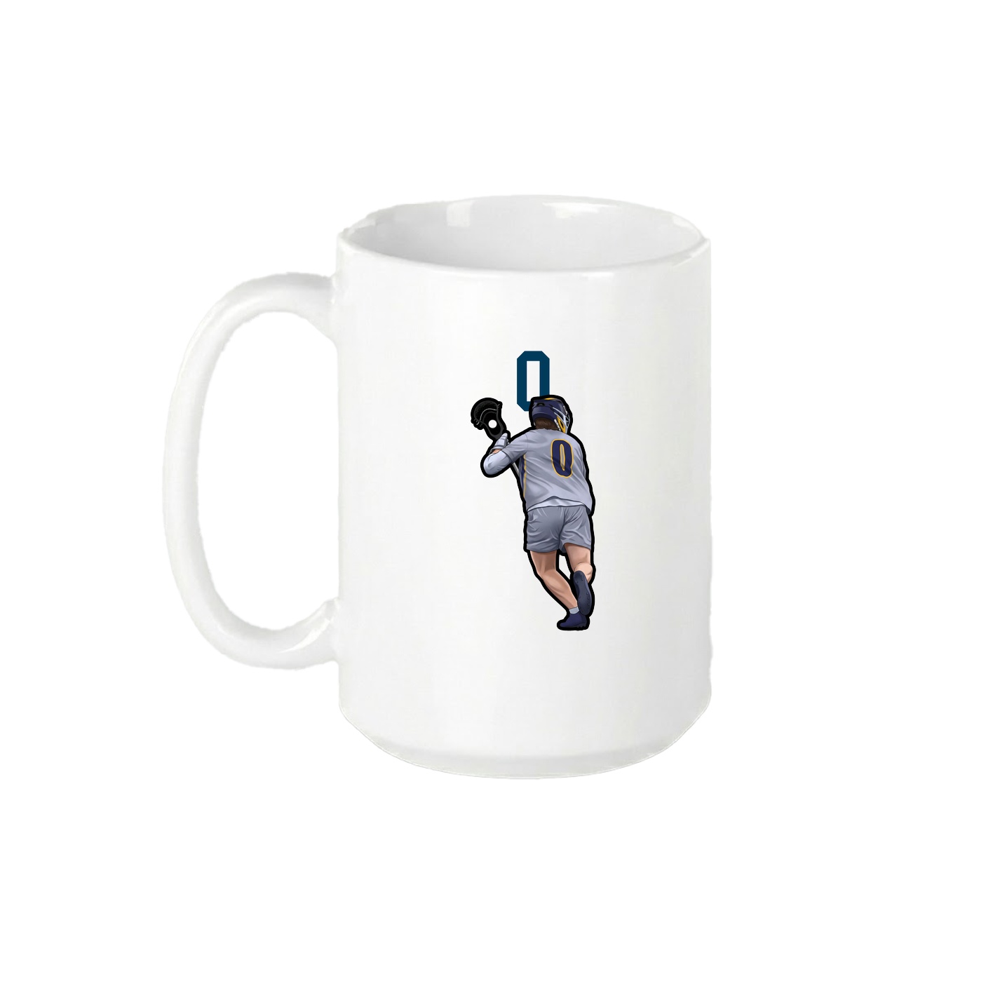 15oz Coffee Mug — Number Top in White