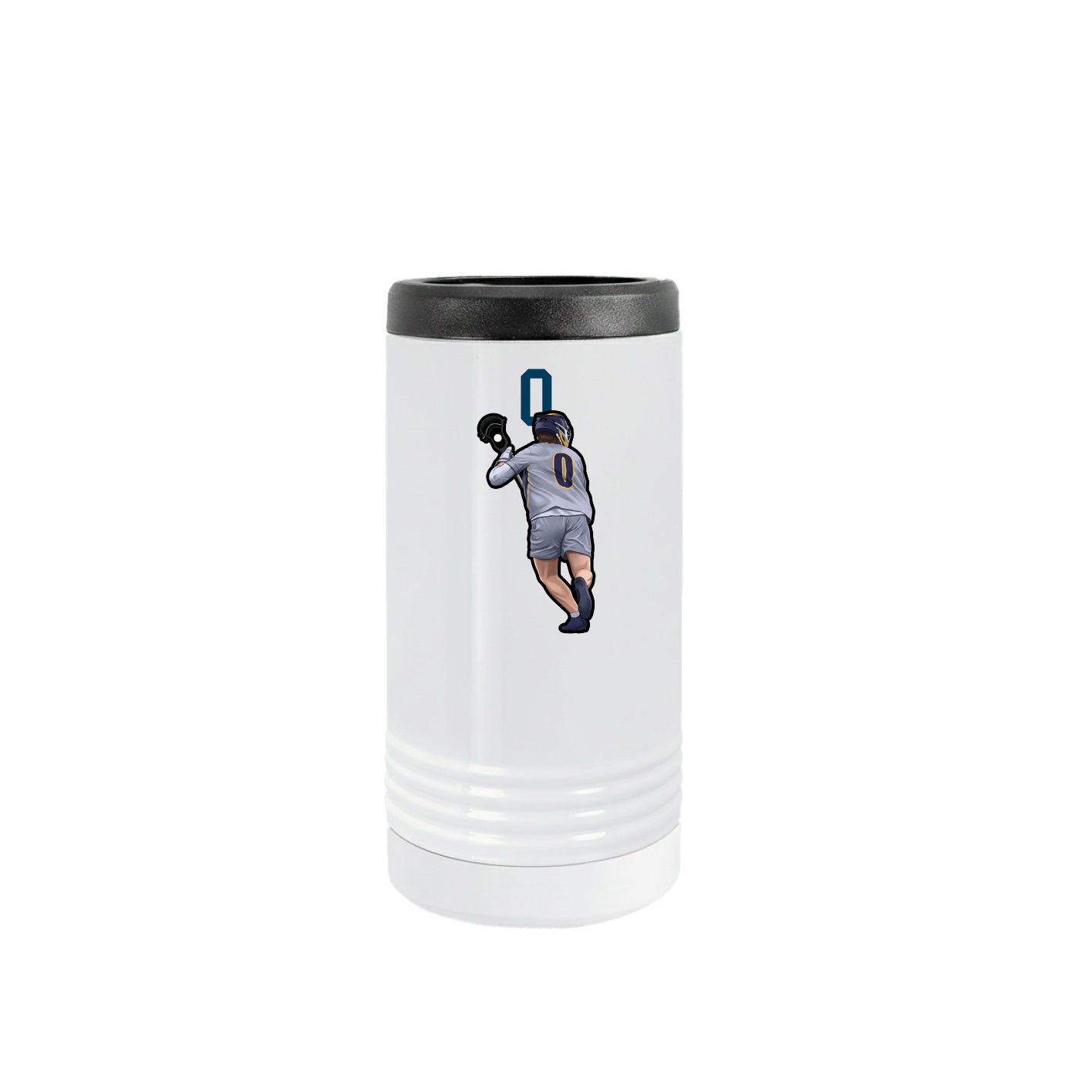 Slim Beverage Holder — Number Top in White