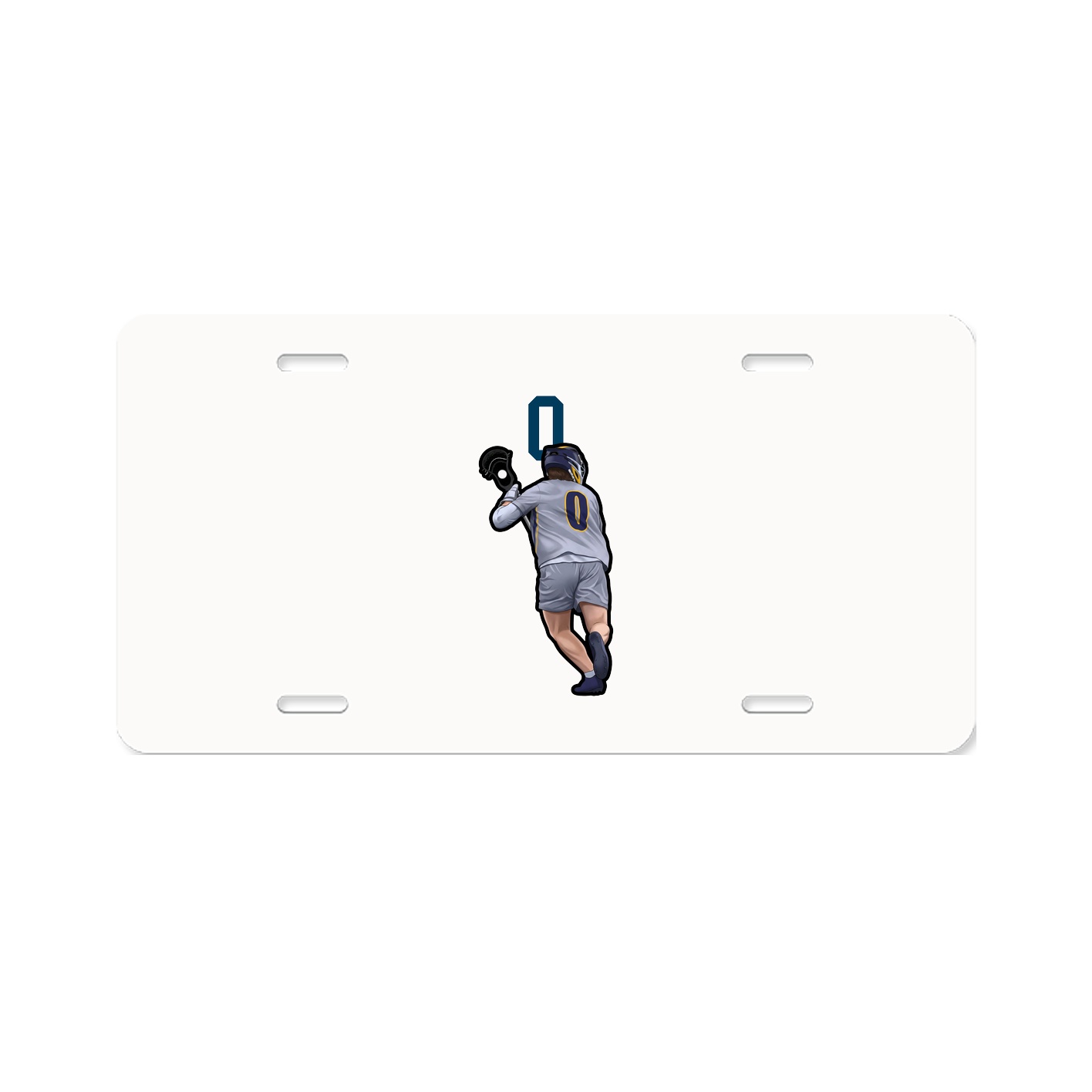 License Plate — Number Top in Classic