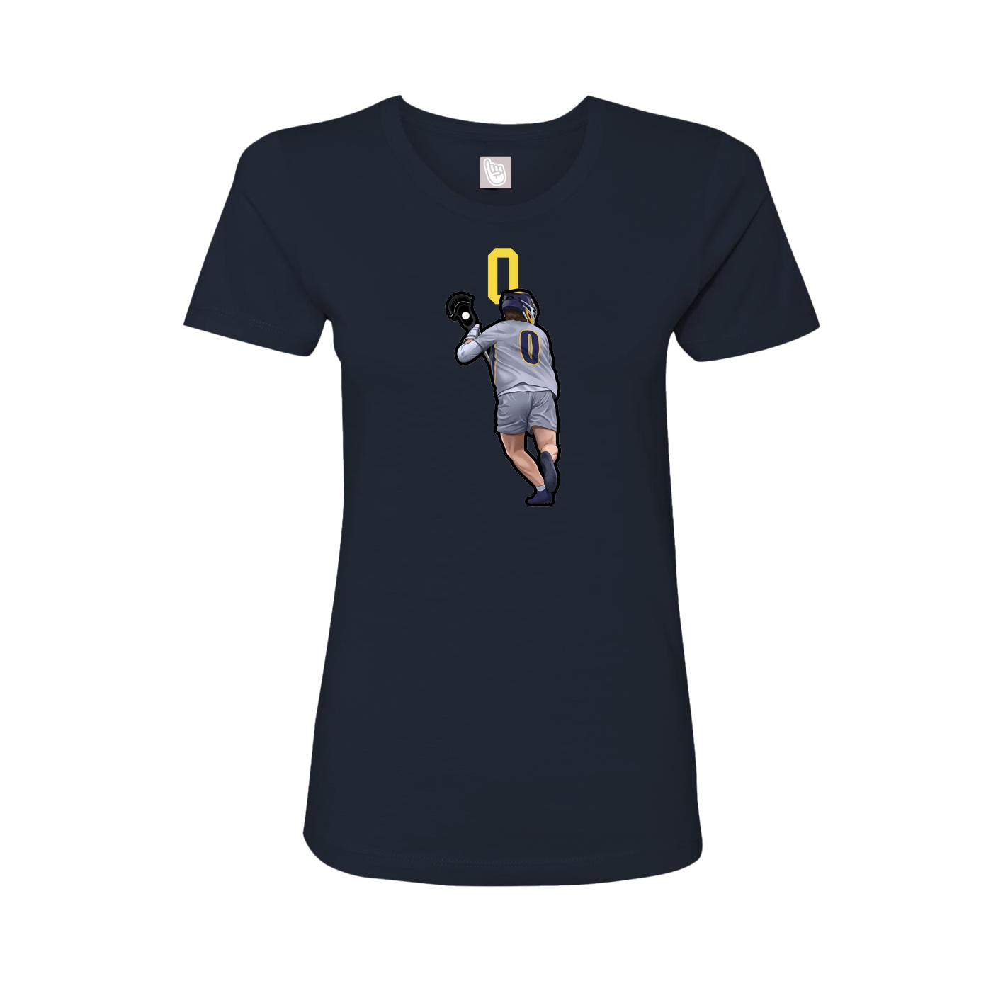 Womens Tee — Number Top in Navy