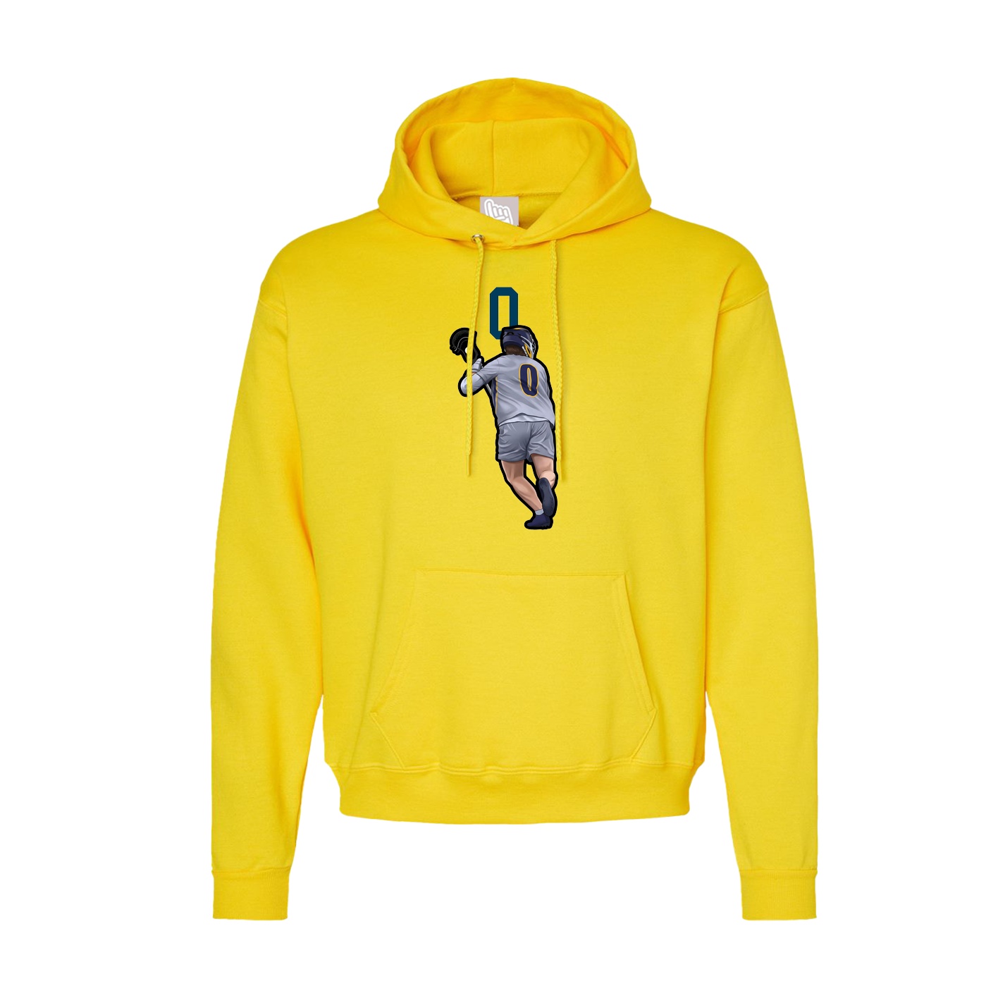 Hoodie — Number Top in Yellow