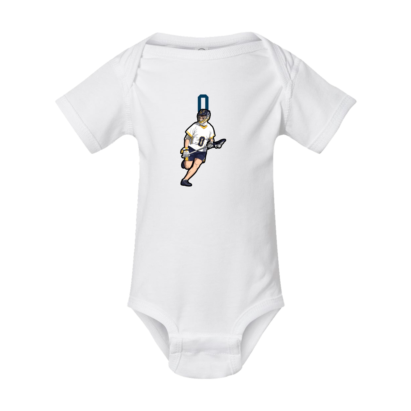 Baby Onesie — Number Top in White