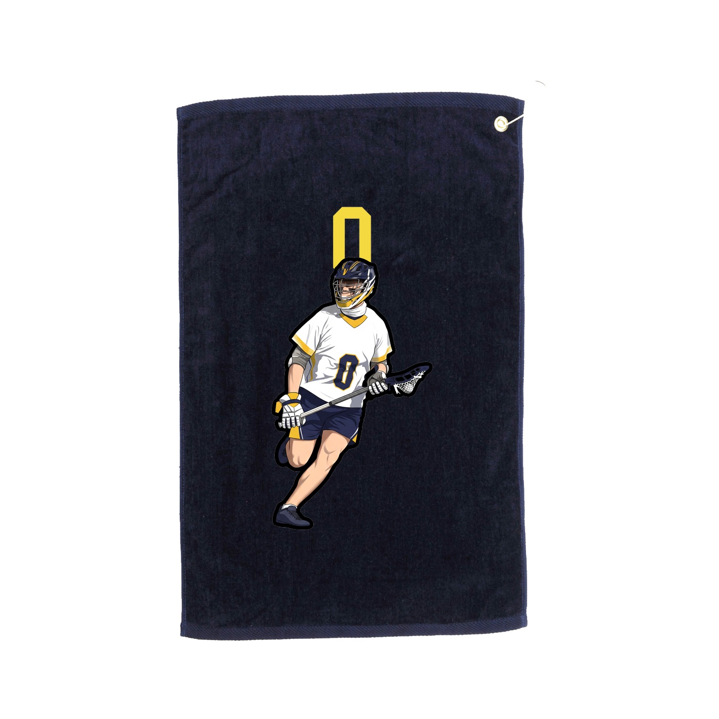 Golf Towel — Number Top in Navy