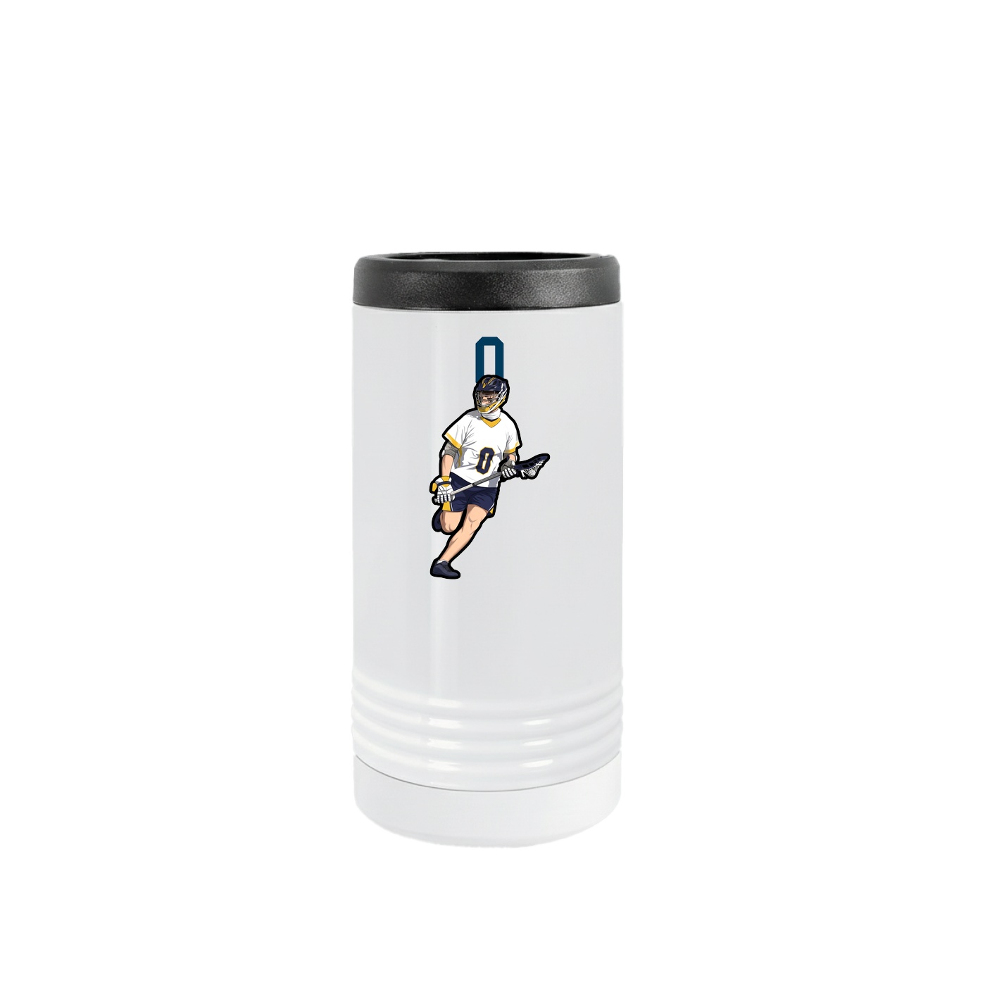 Slim Beverage Holder — Number Top in White