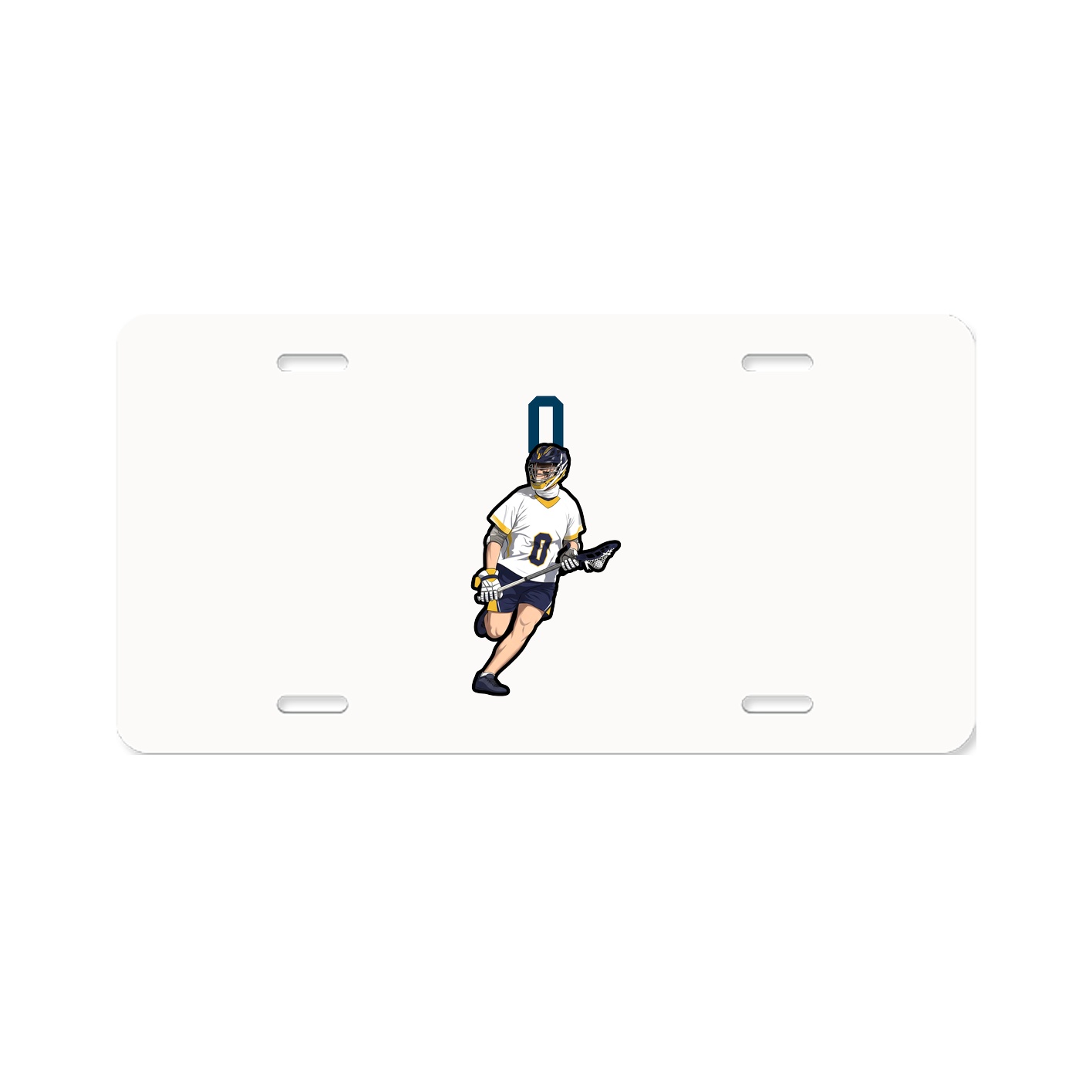 License Plate — Number Top in Classic