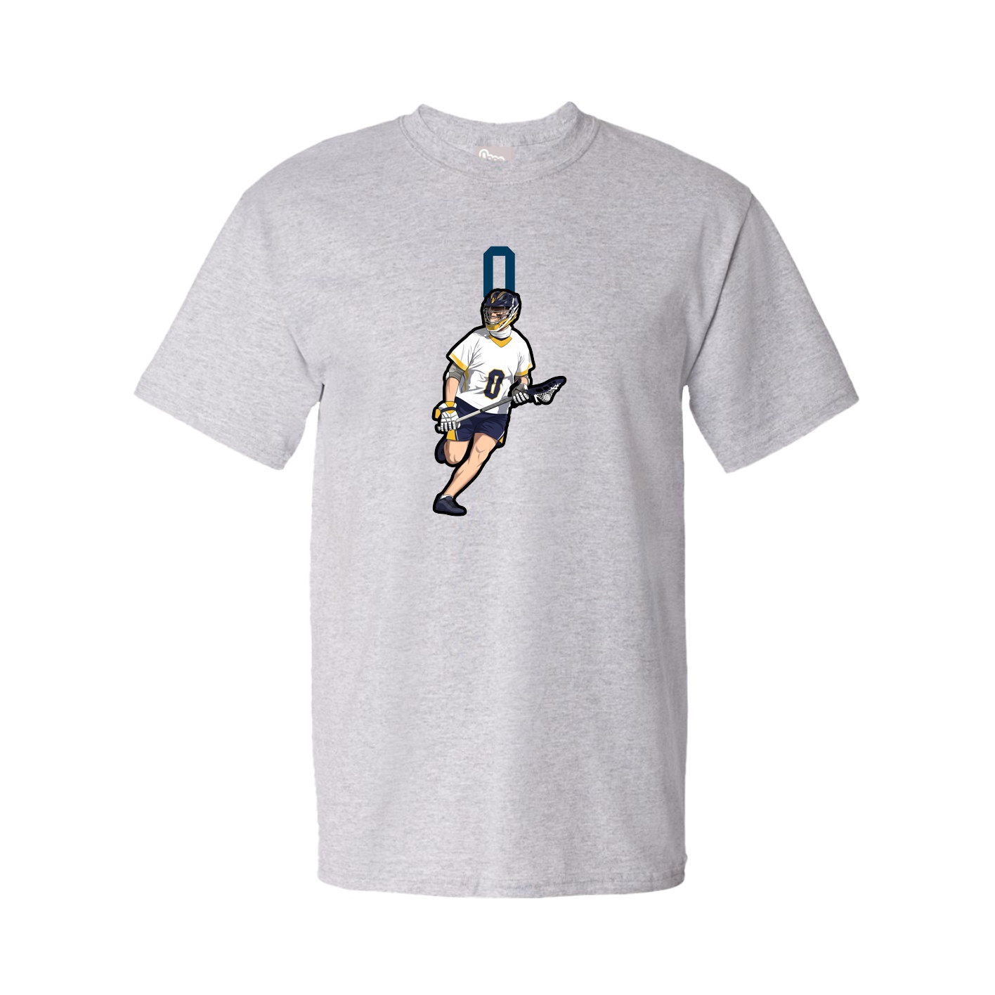 Youth Tee — Number Top in Grey