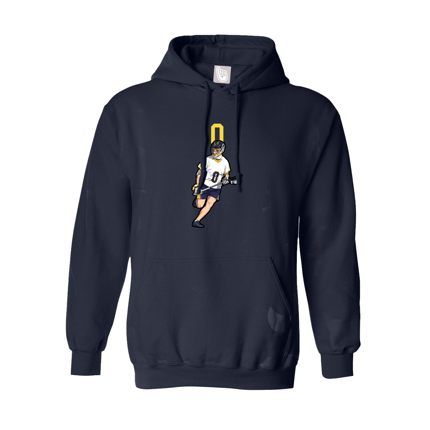 Youth Hoodie — Number Top in Navy