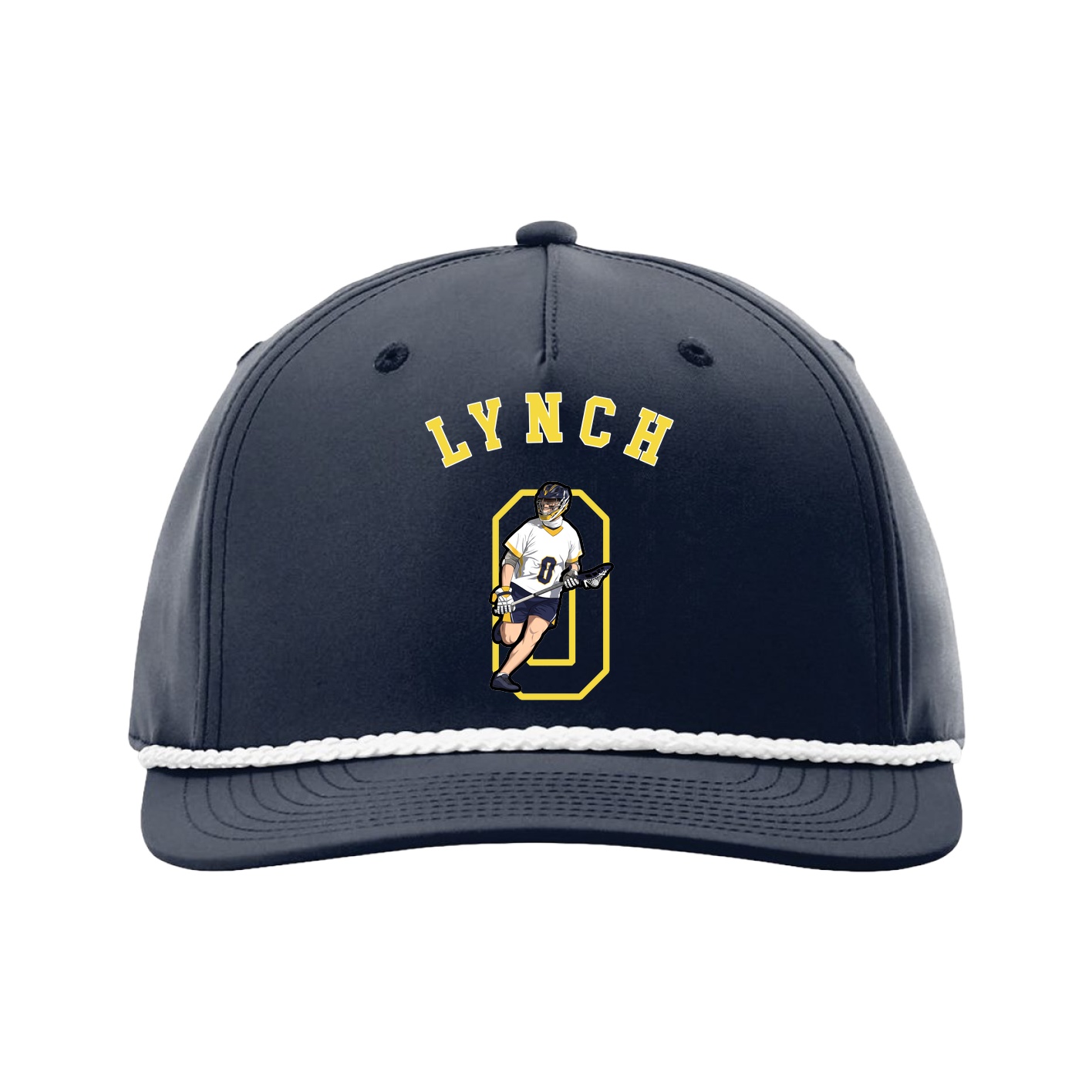 Five-Panel Classic Rope Cap — Shirsey Arch in Navy