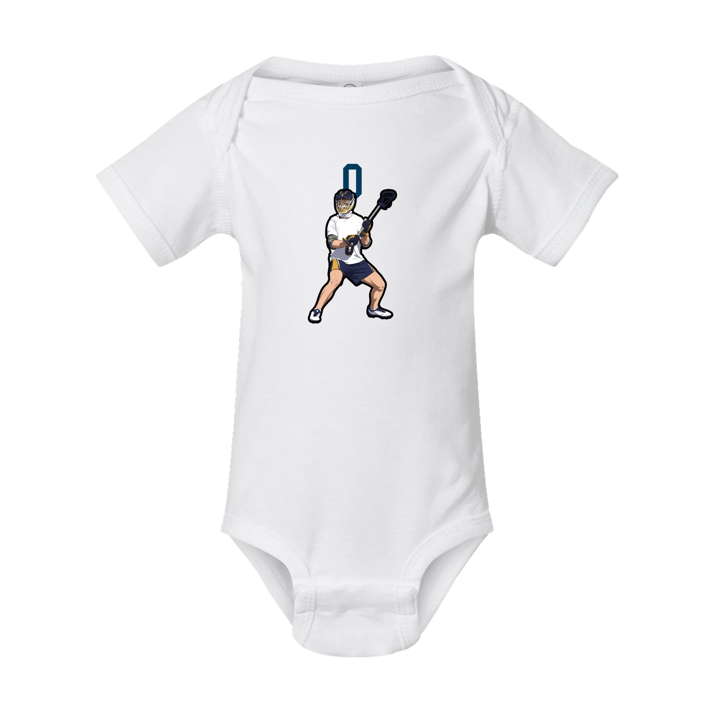 Baby Onesie — Number Top in White