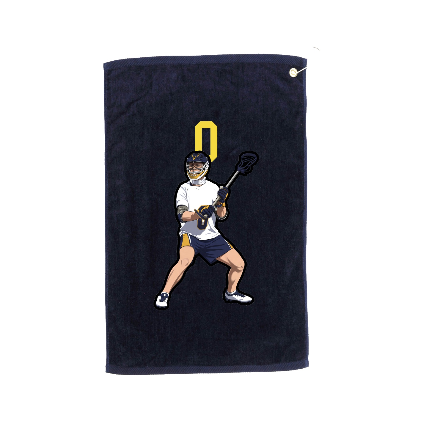 Golf Towel — Number Top in Navy