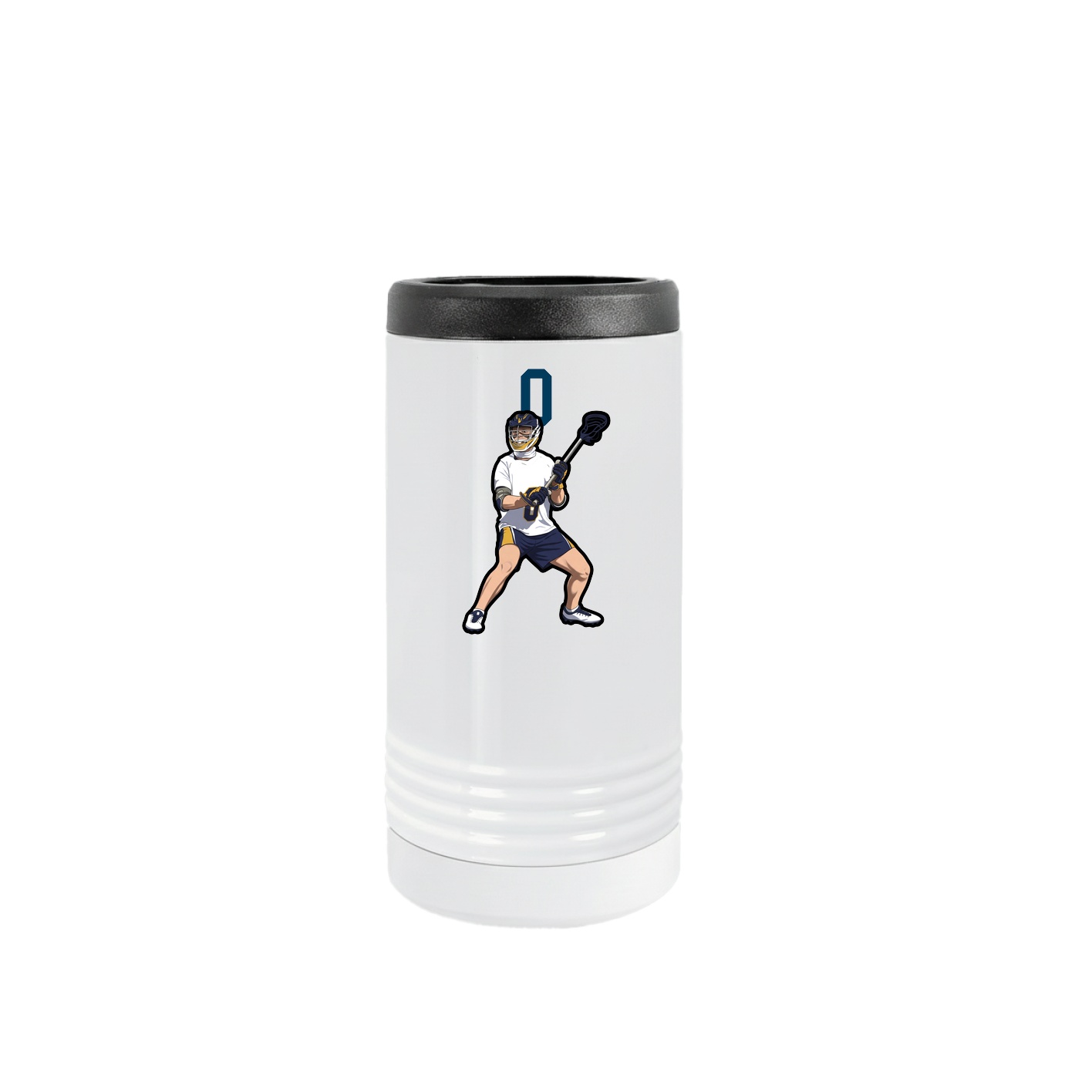 Slim Beverage Holder — Number Top in White