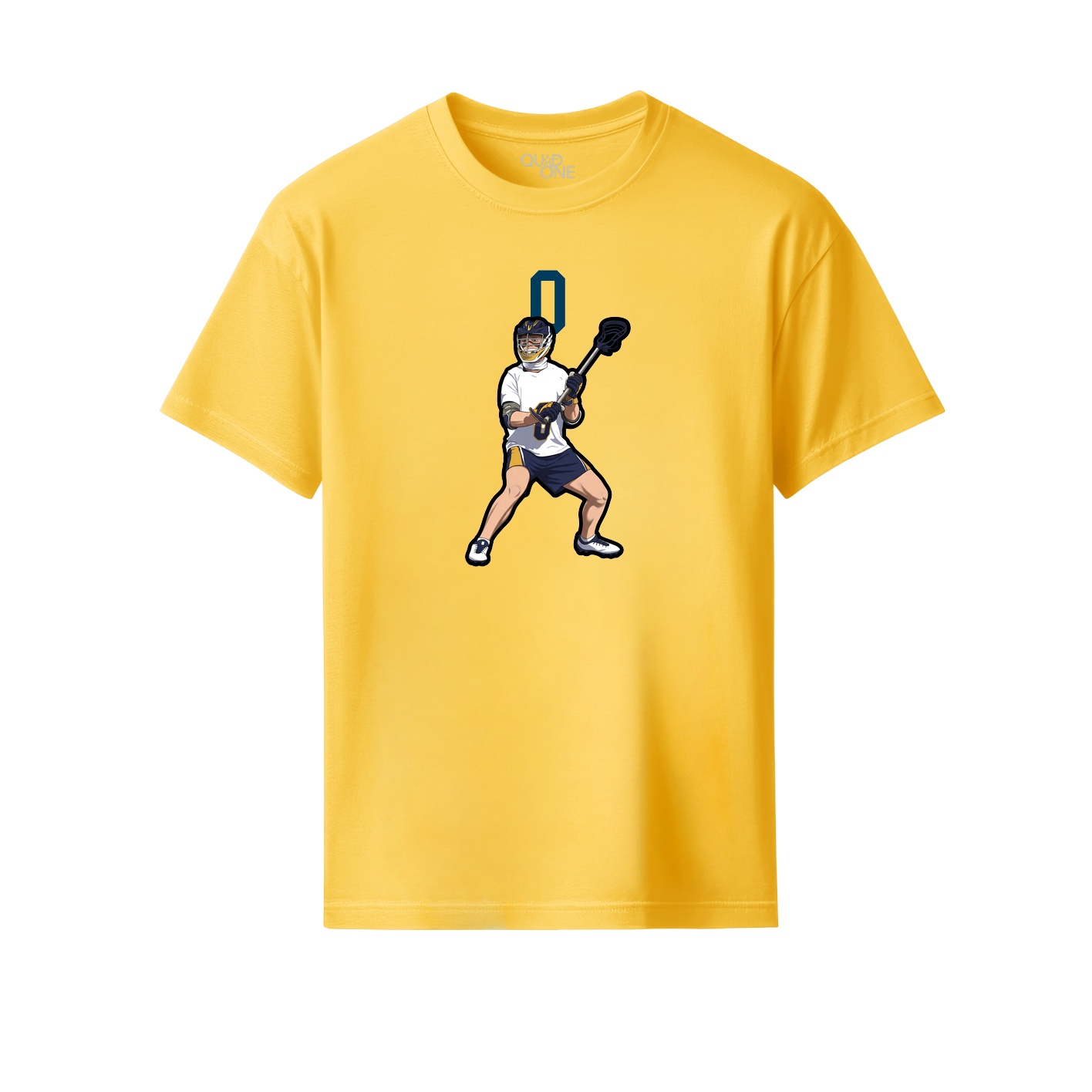 Youth Tee — Number Top in Yellow