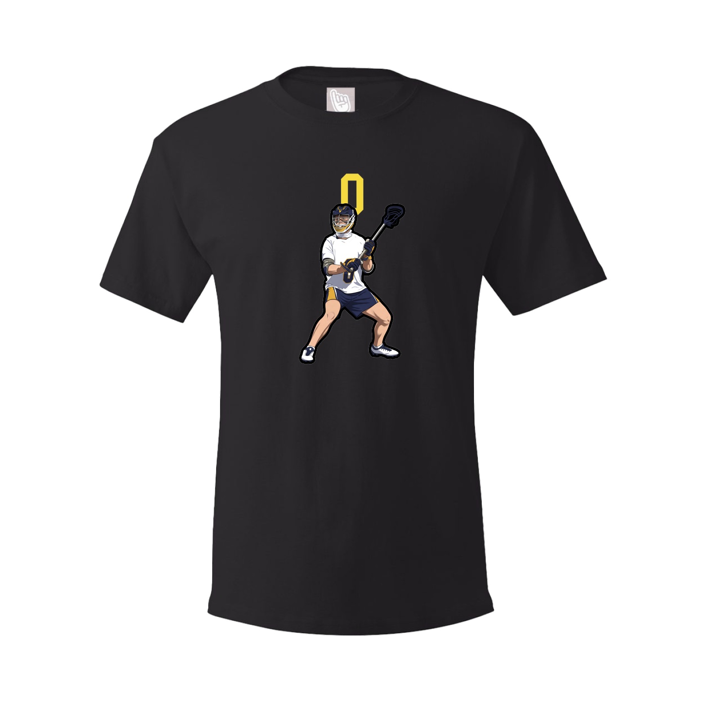 Youth Tee — Number Top in Black