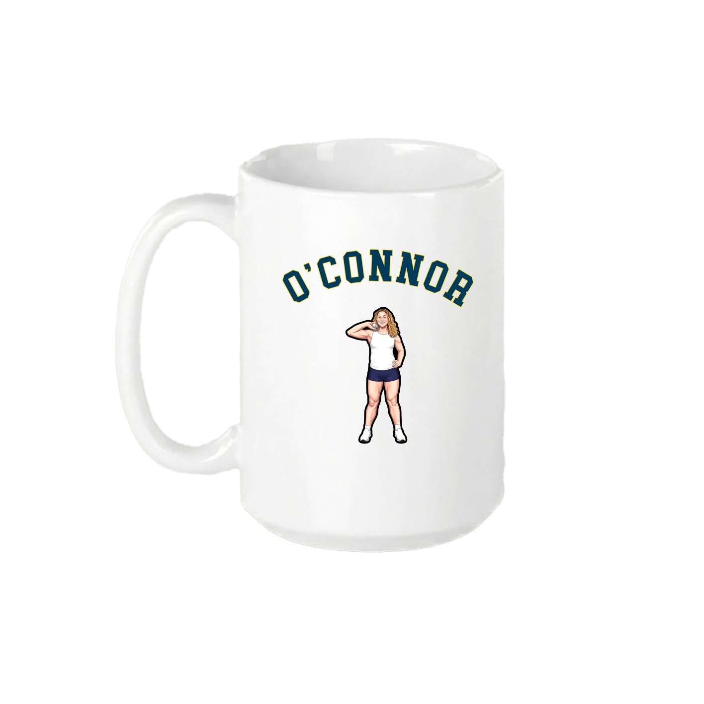 15oz Coffee Mug — Shirsey Arch in White