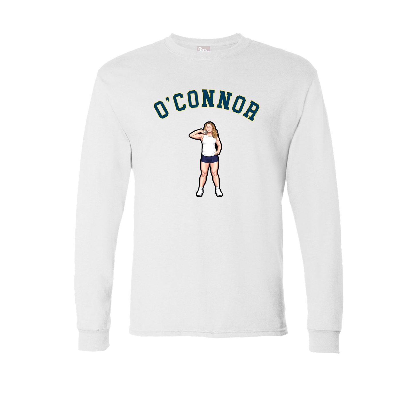Long Sleeve Tee — Shirsey Arch in White