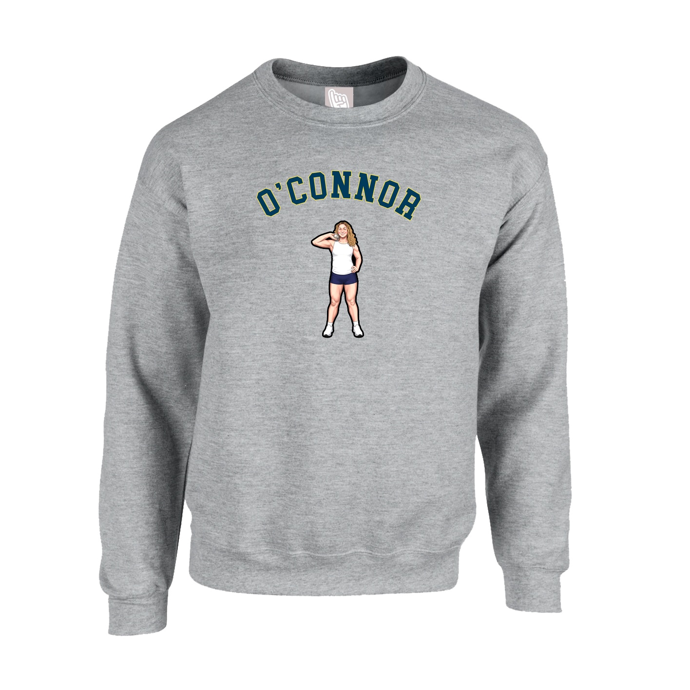 Fleece Crew — Shirsey Arch in Grey