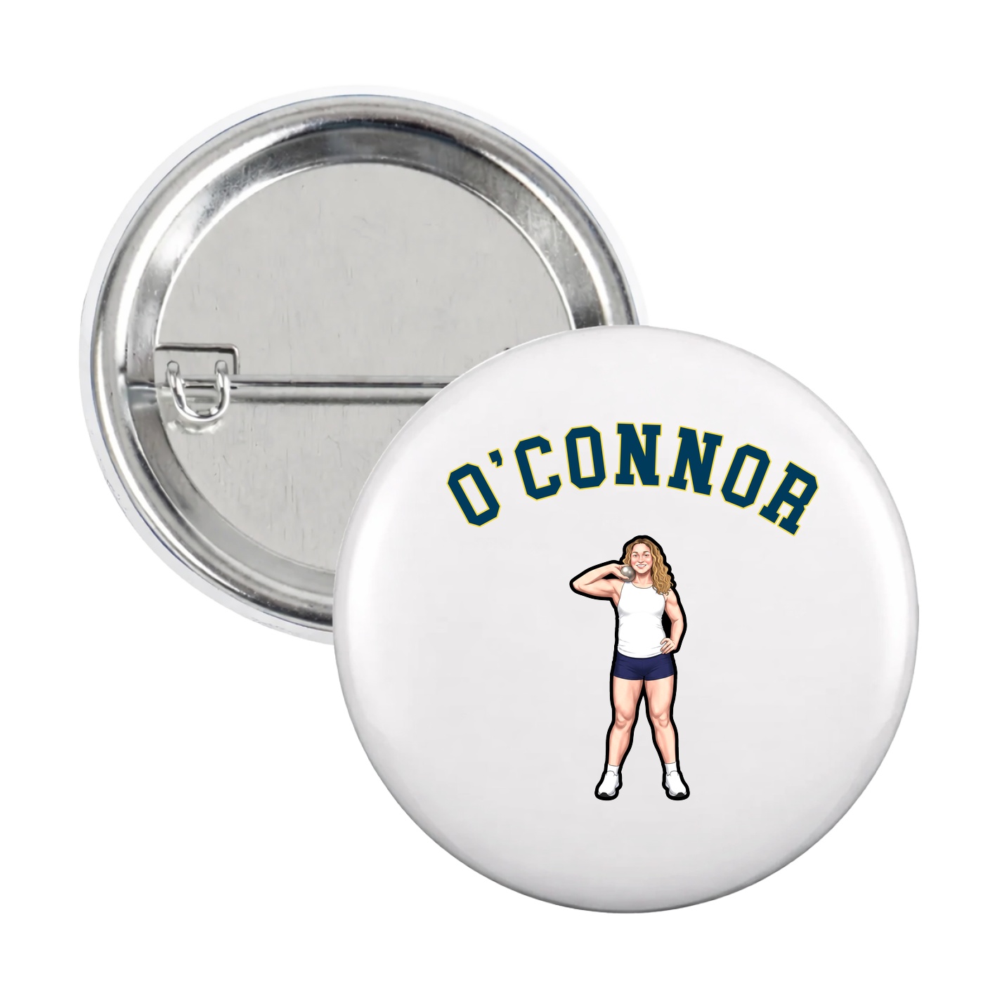 Game Day Button — Shirsey Arch in White