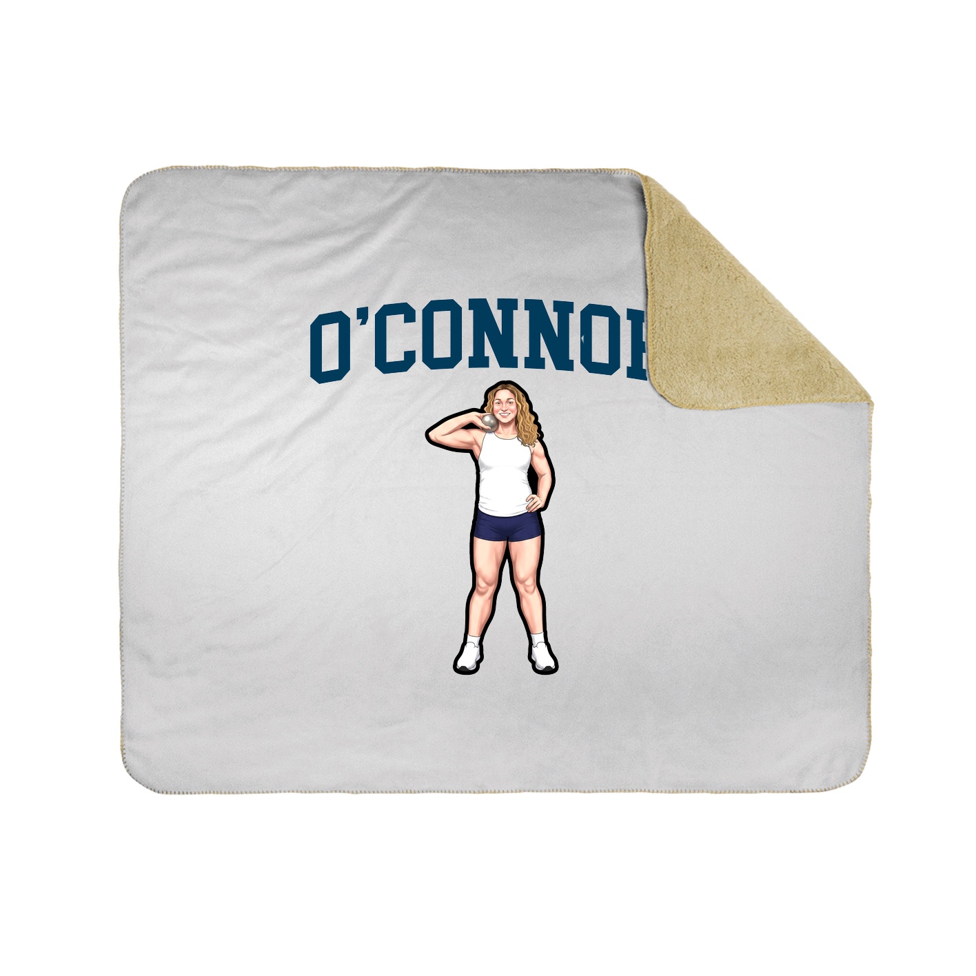 Throw Blanket — Shirsey in White