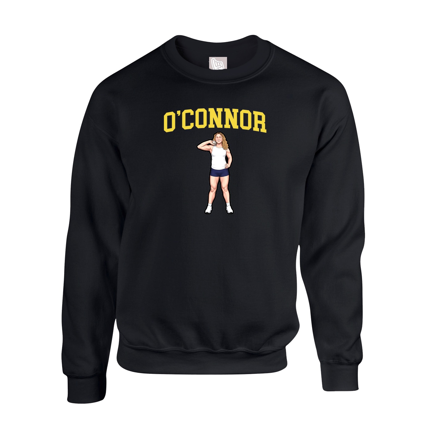 Fleece Crew — Shirsey in Black