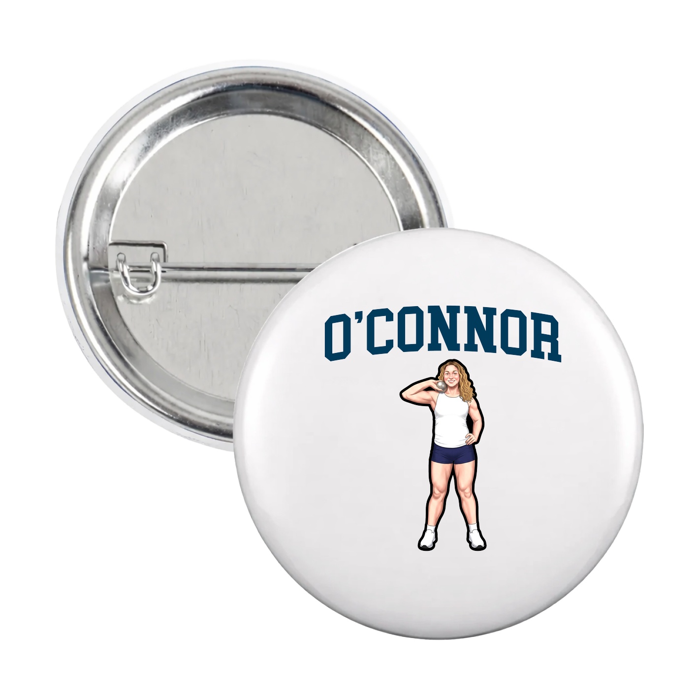 Game Day Button — Shirsey in White