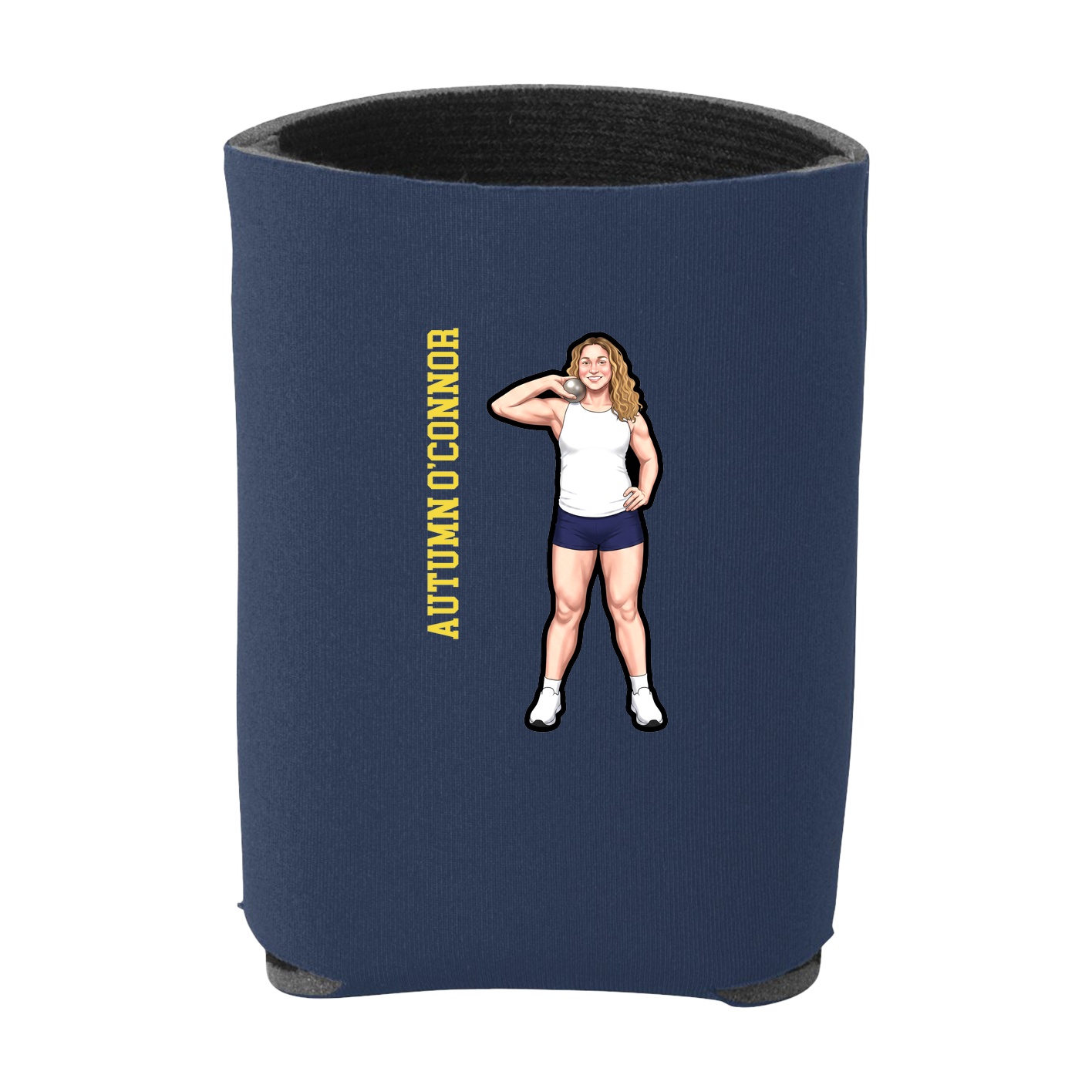Can Holder — Name Vertical in Navy