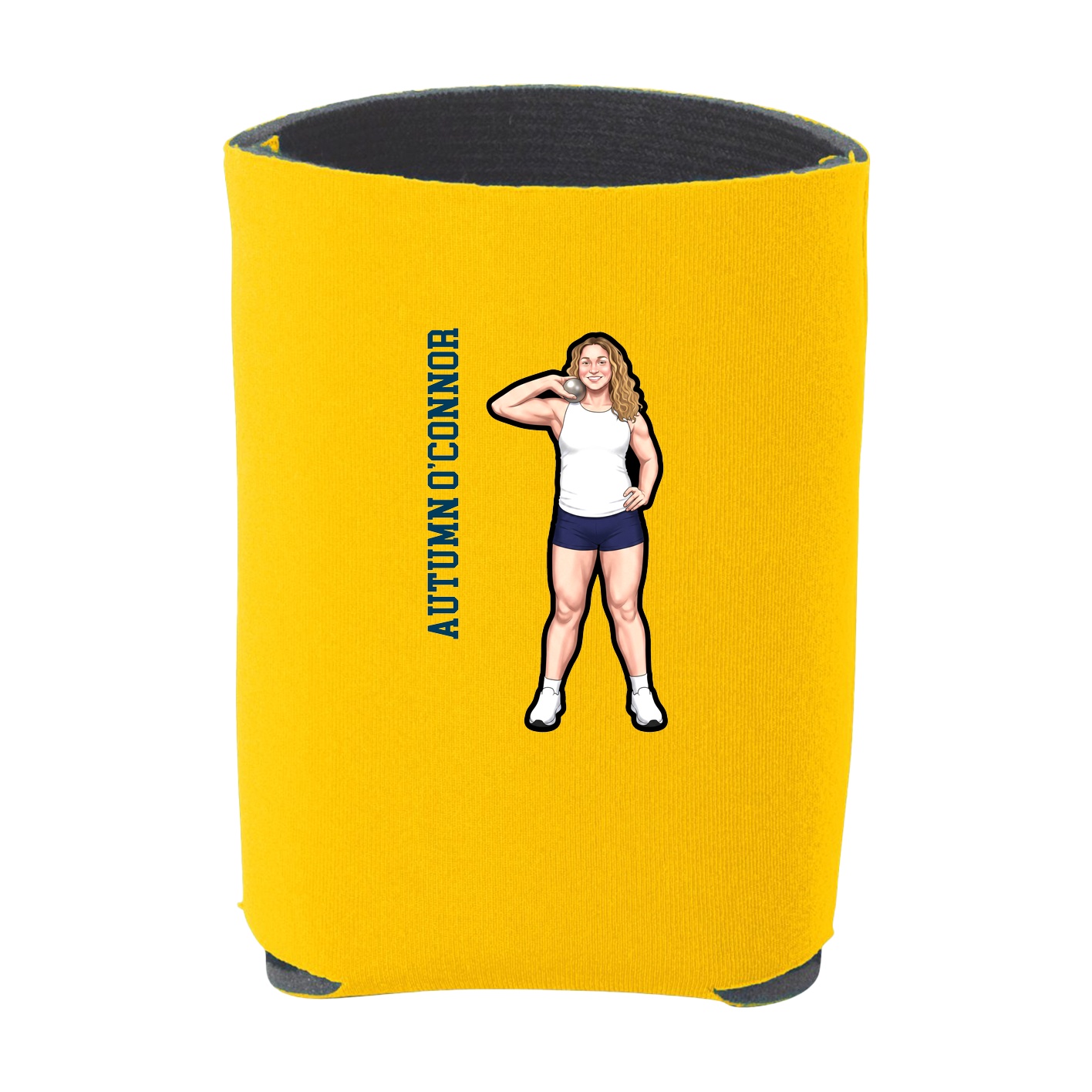 Can Holder — Name Vertical in Yellow