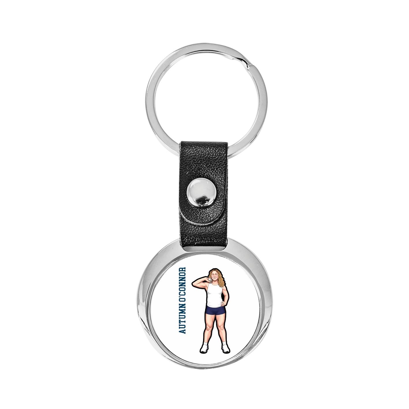 Key Chain — Name Vertical in Classic