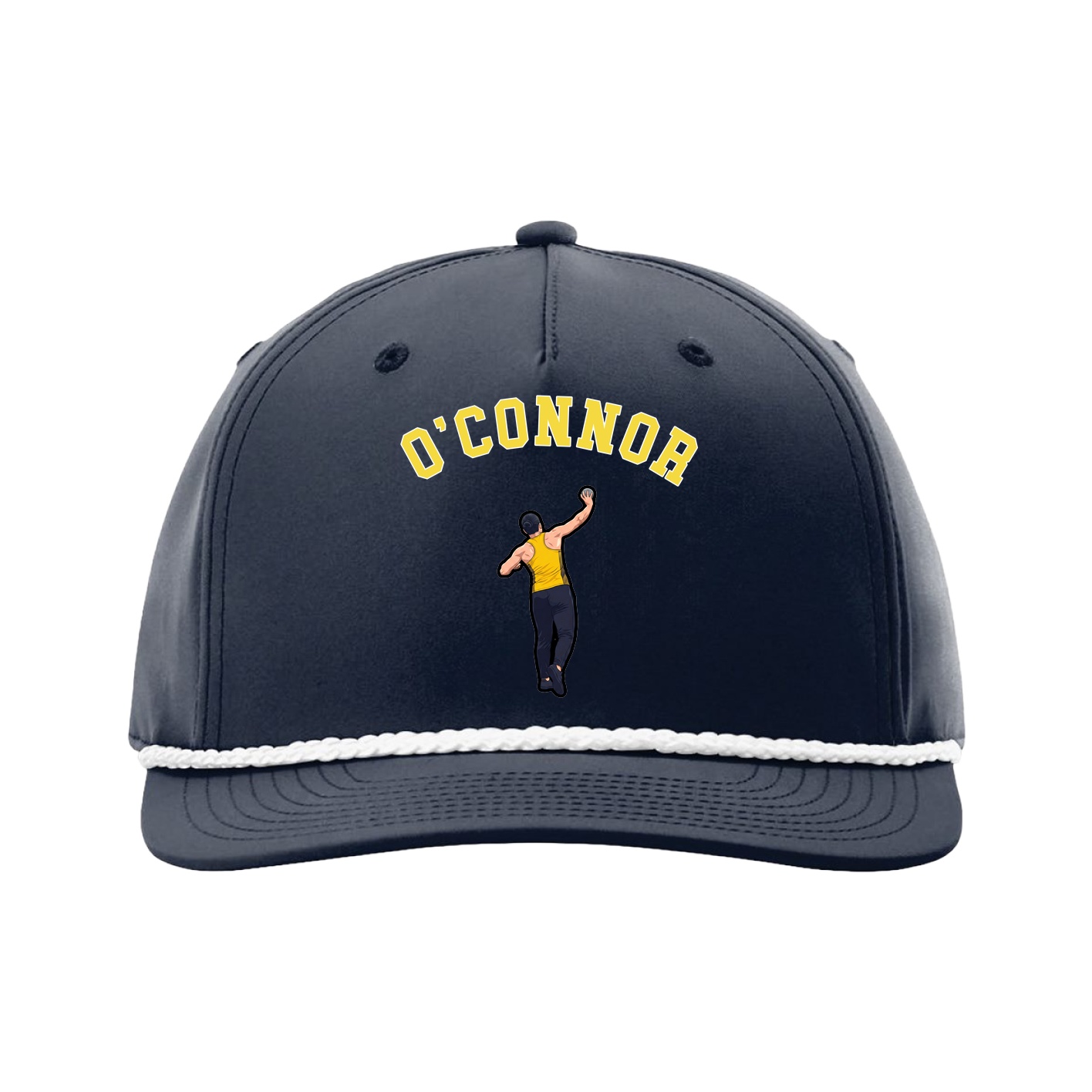 Five-Panel Classic Rope Cap — Shirsey Arch in Navy
