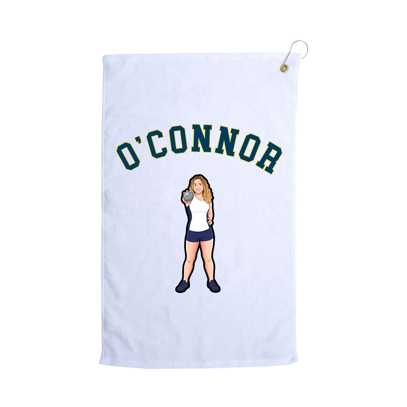 Golf Towel — Shirsey Arch in White