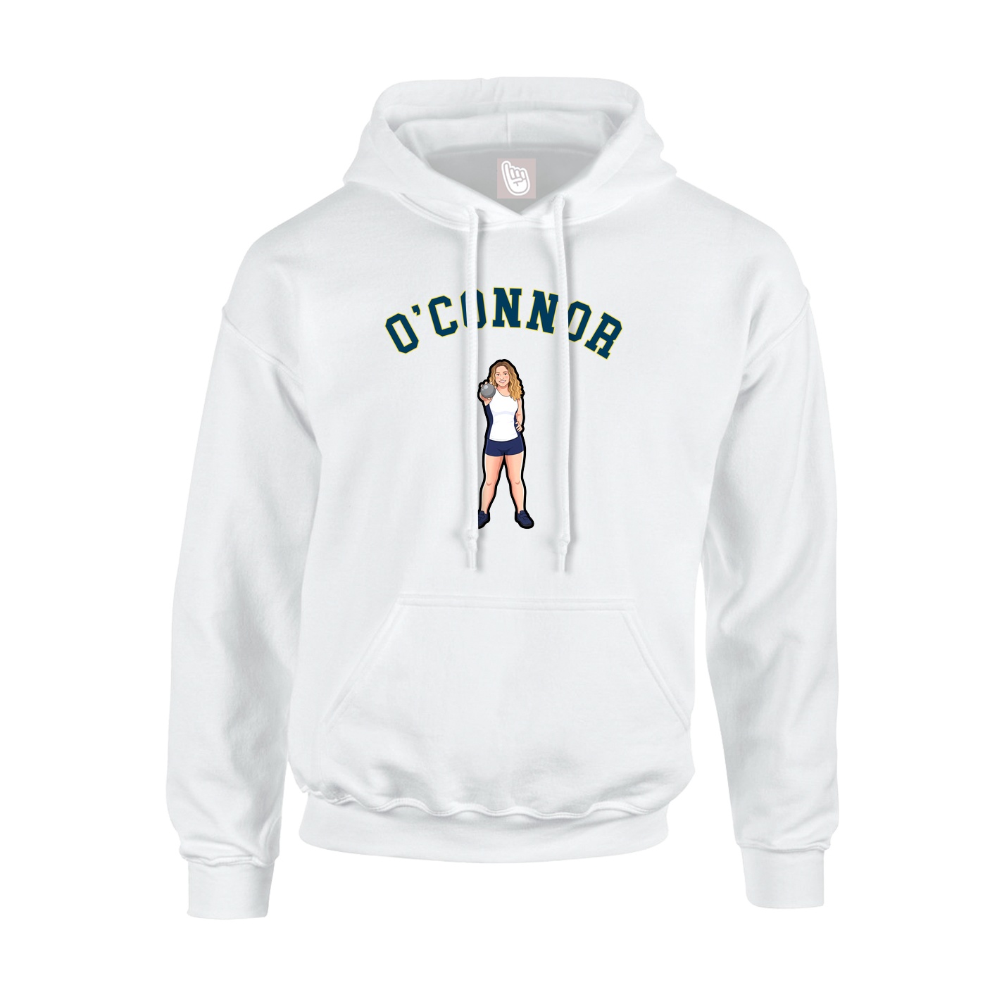 Hoodie — Shirsey Arch in White