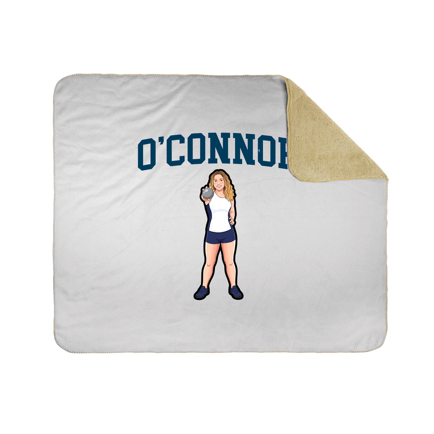 Throw Blanket — Shirsey in White