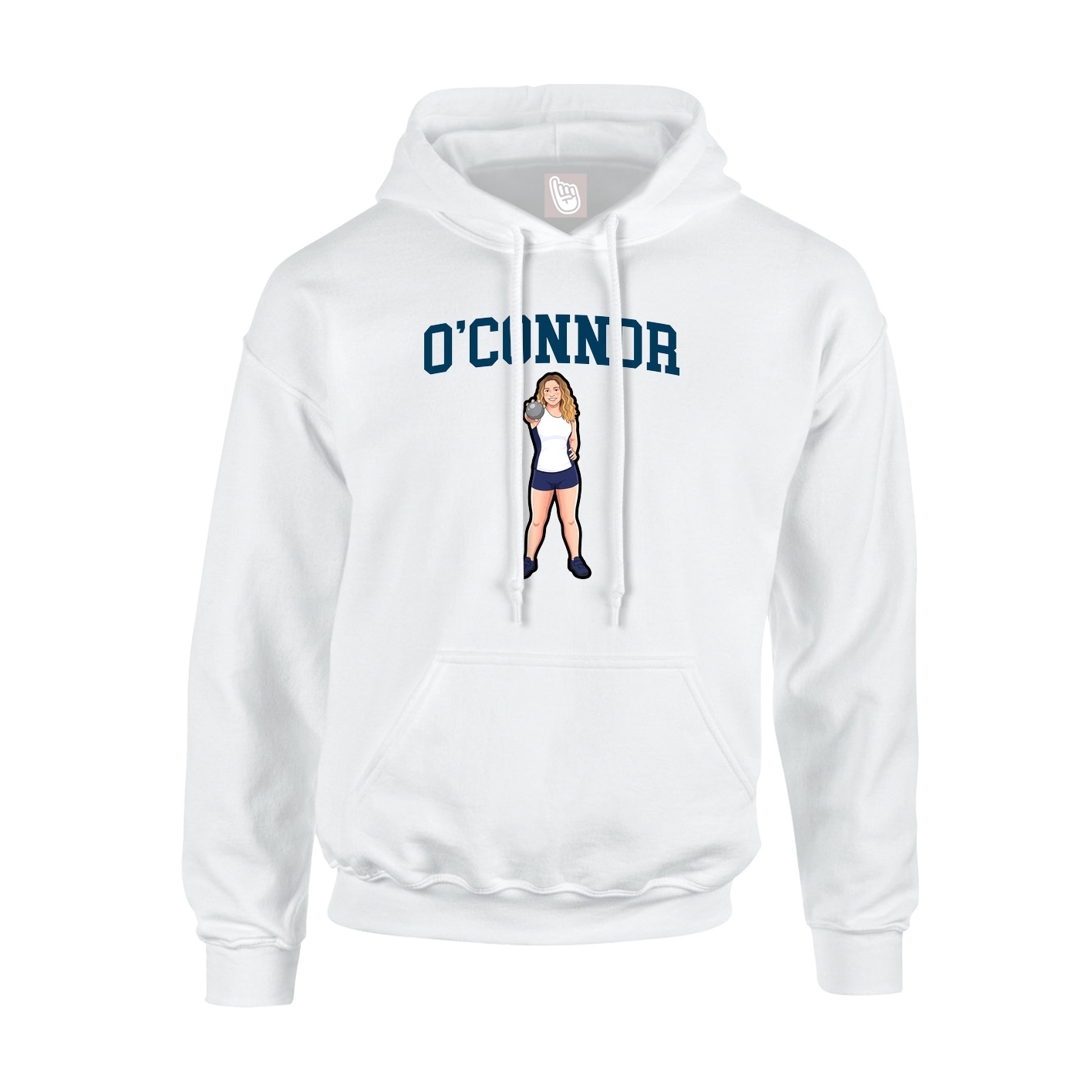 Hoodie — Shirsey in White
