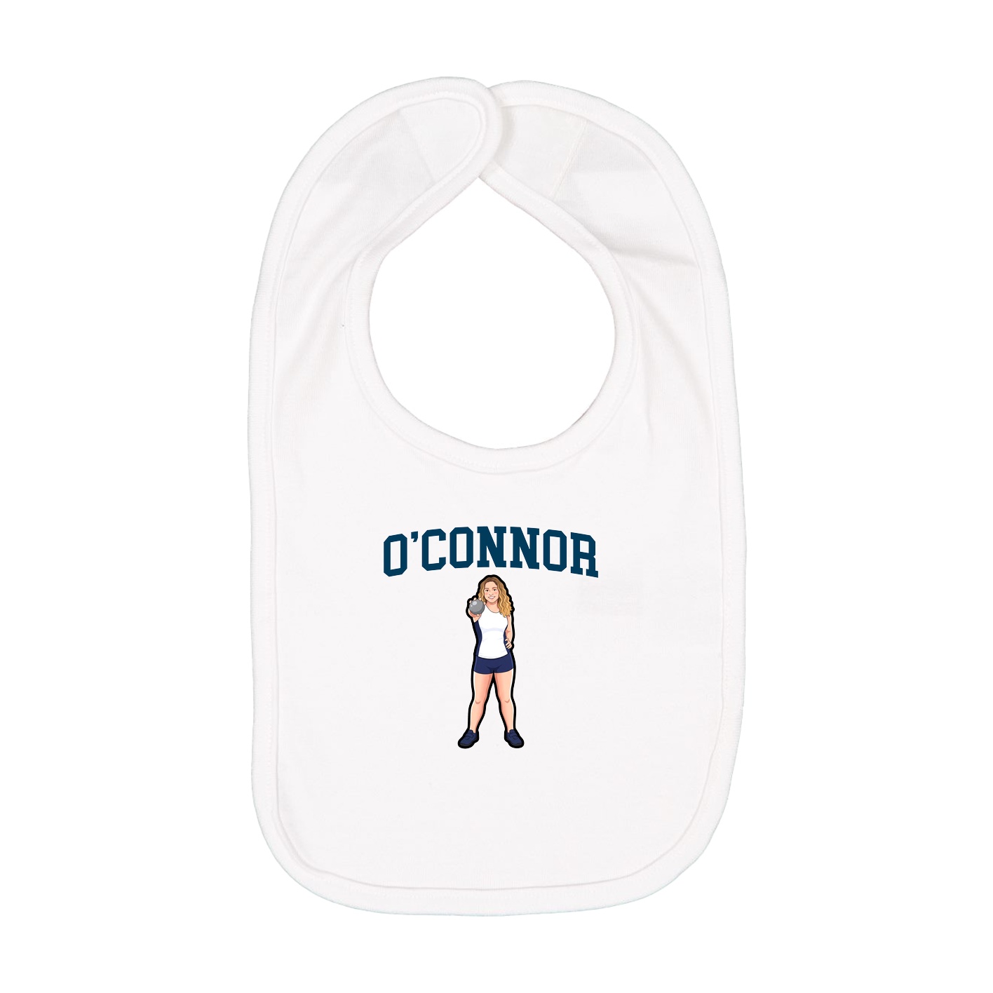 Infant Bib — Shirsey in White