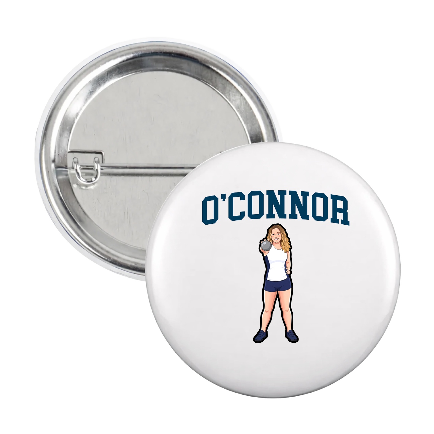 Game Day Button — Shirsey in White