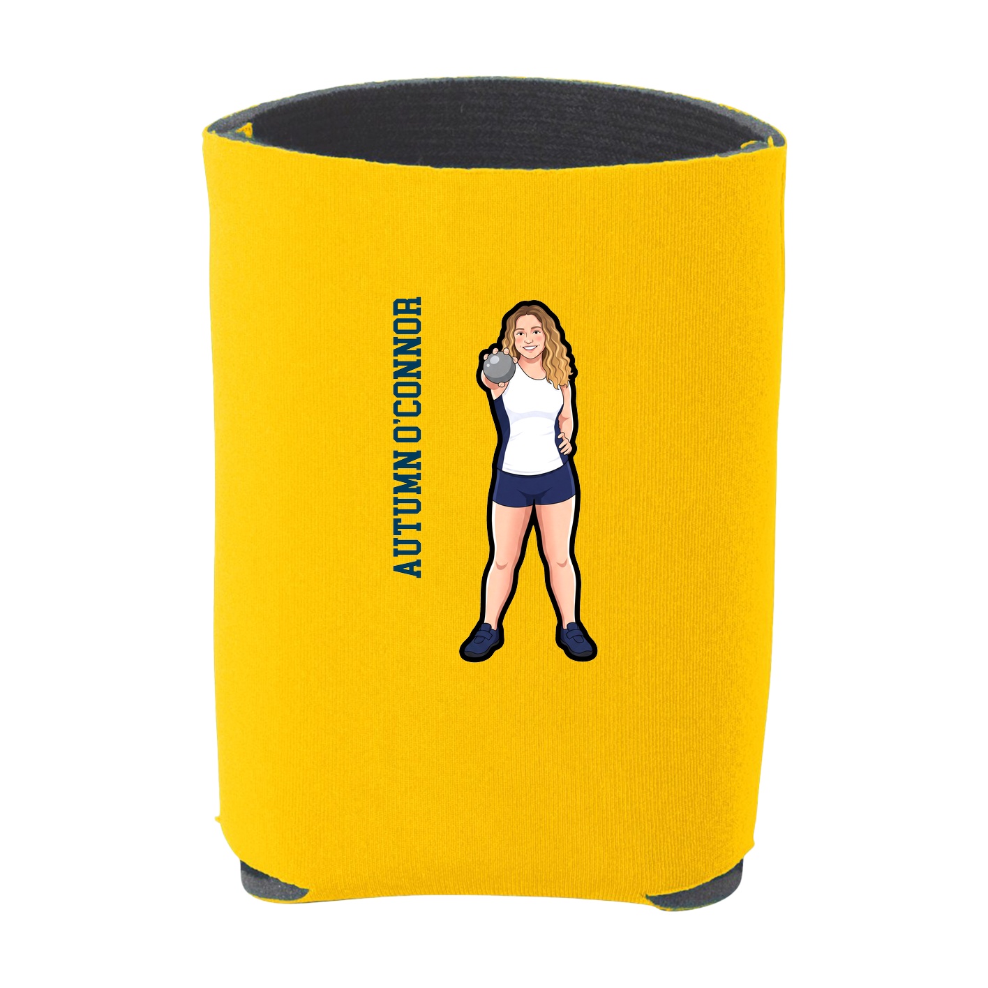 Can Holder — Name Vertical in Yellow