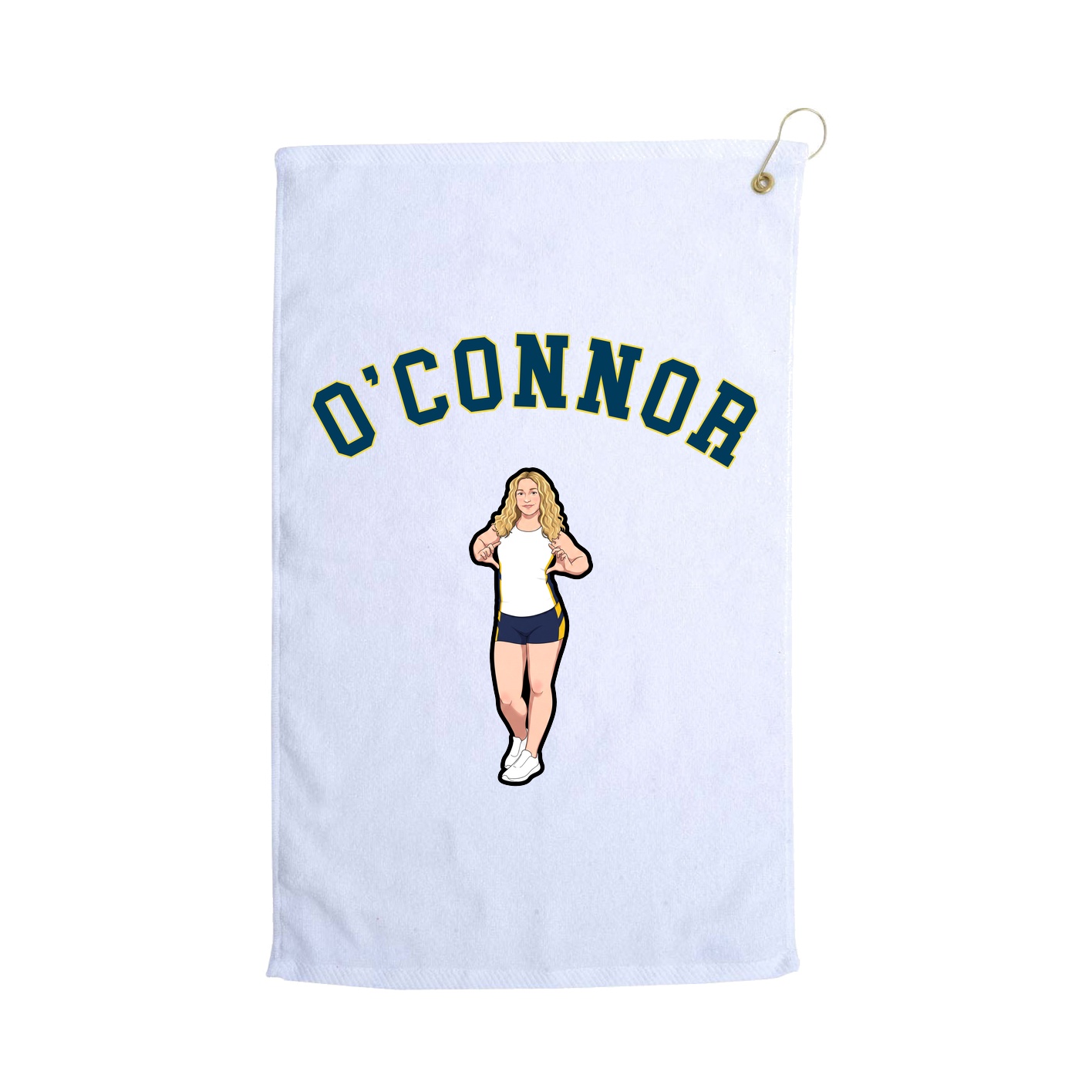 Golf Towel — Shirsey Arch in White