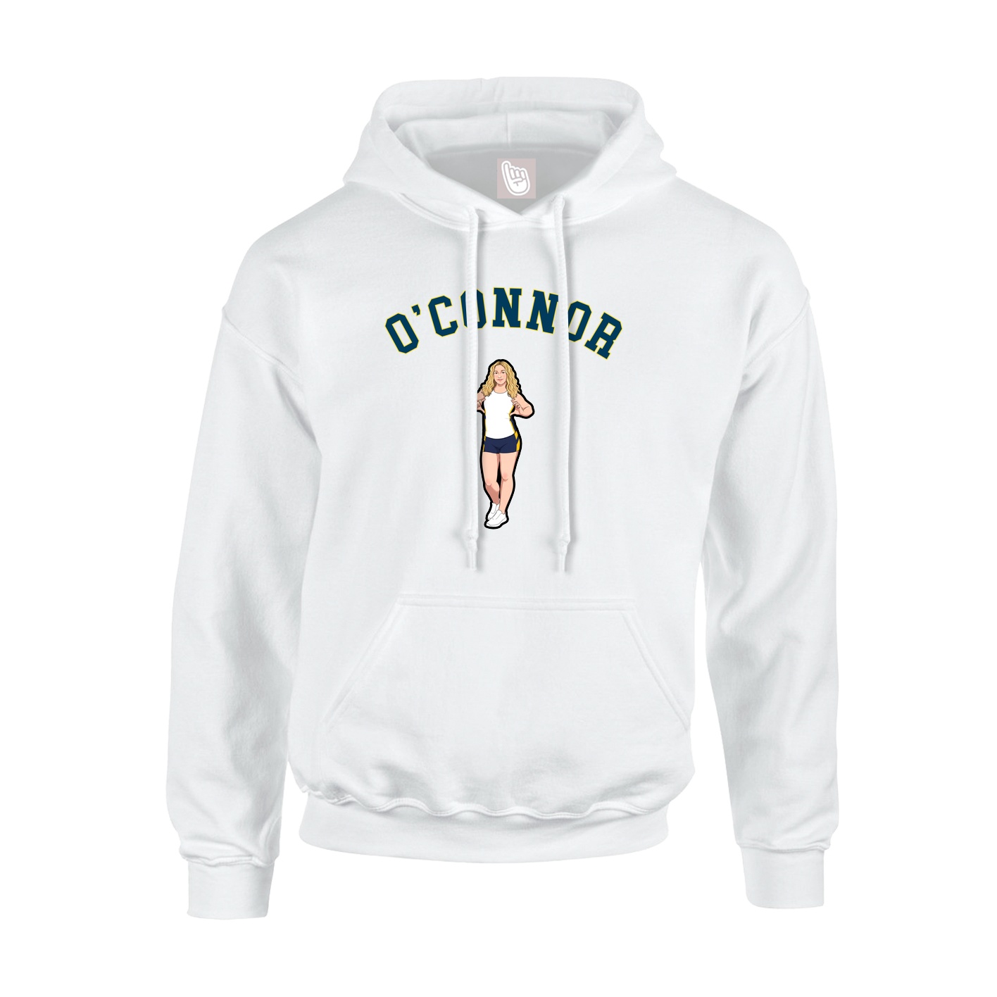 Hoodie — Shirsey Arch in White