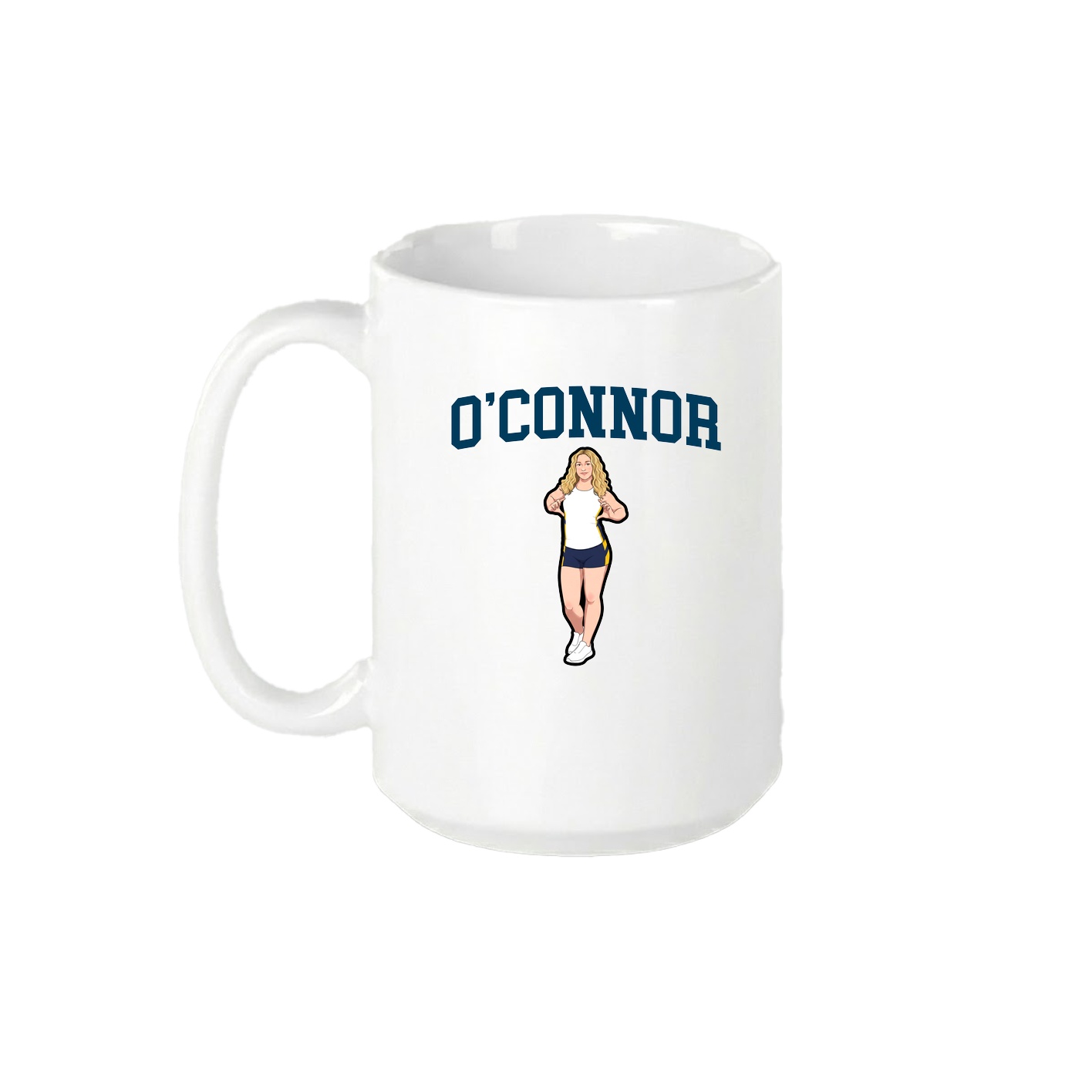 15oz Coffee Mug — Shirsey in White