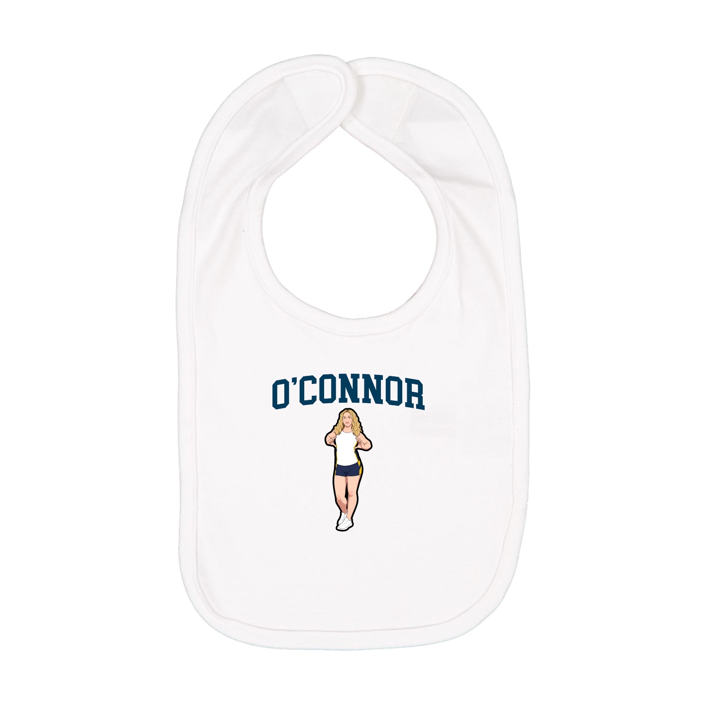Infant Bib — Shirsey in White