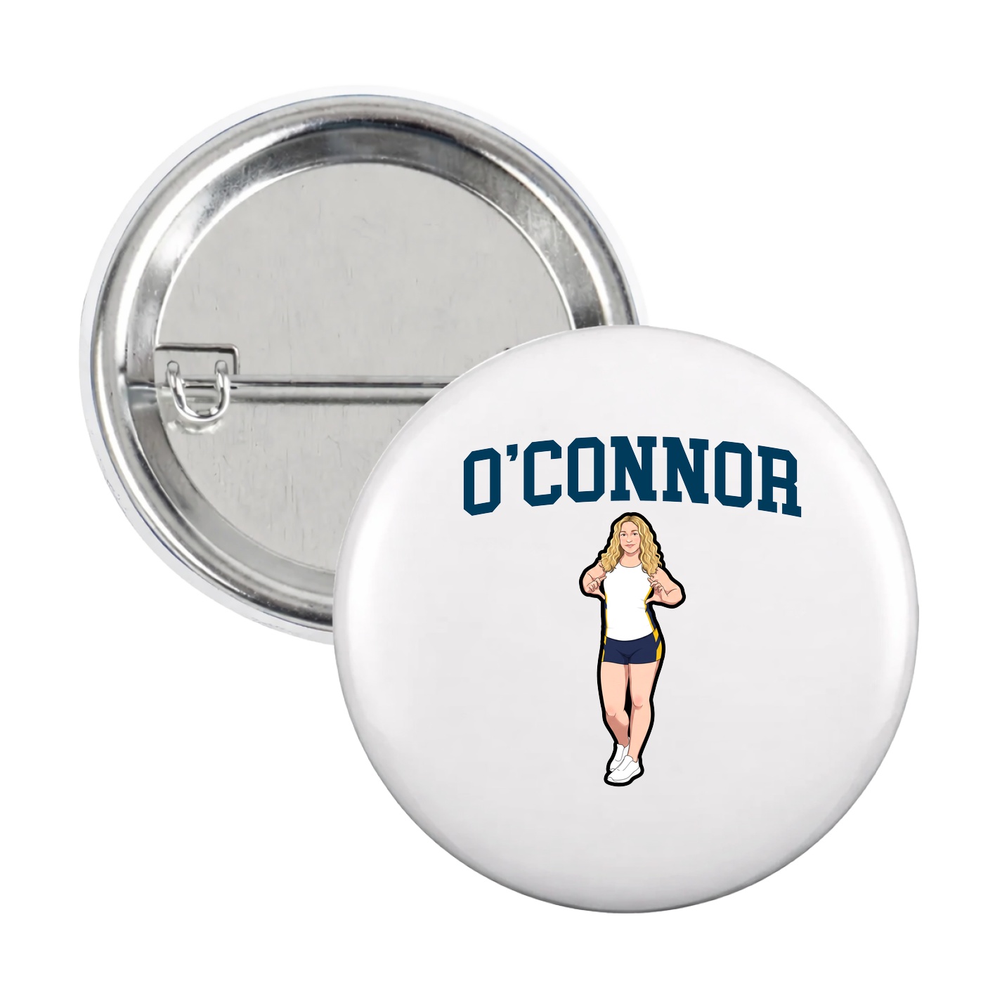 Game Day Button — Shirsey in White