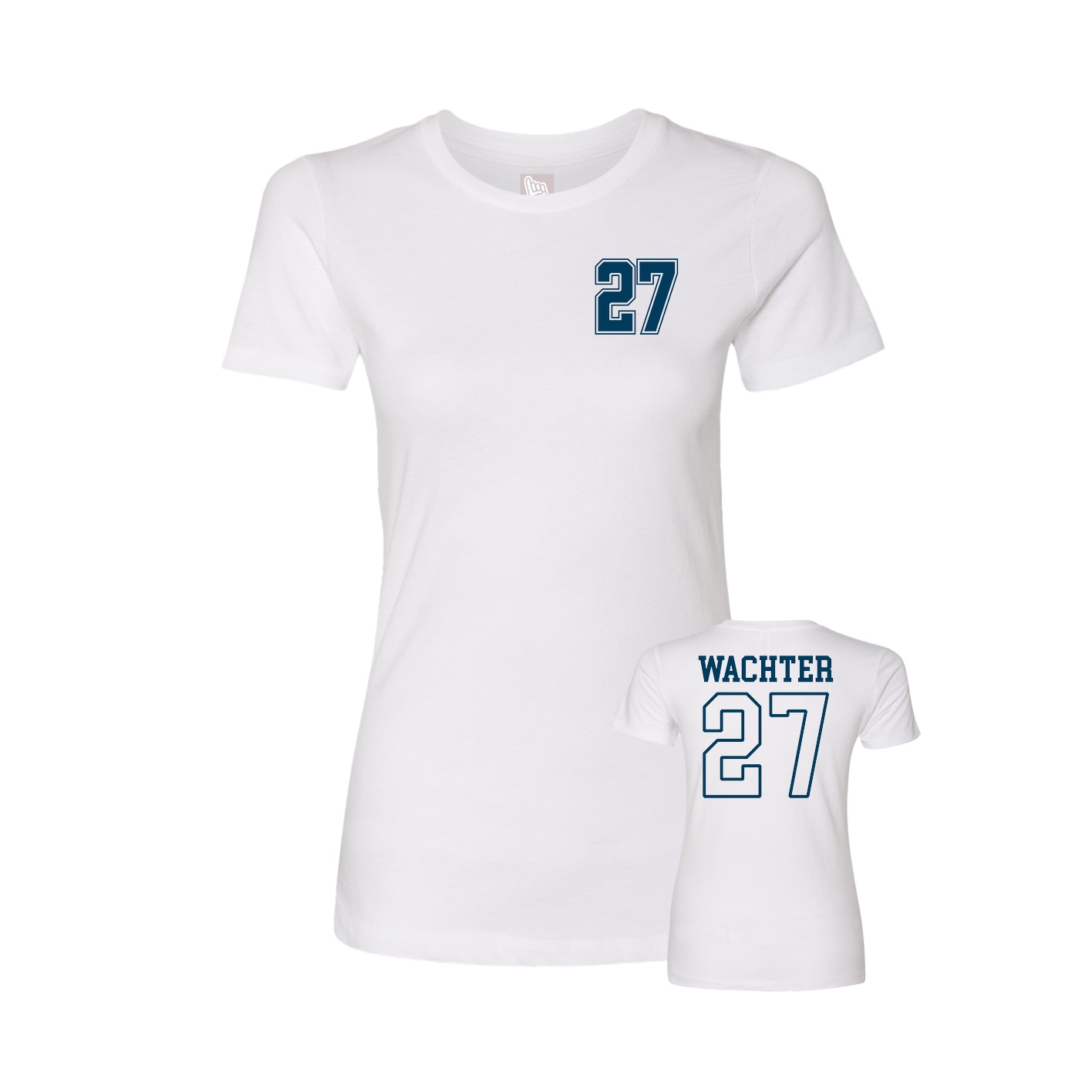Womens Tee — Chest Back in White