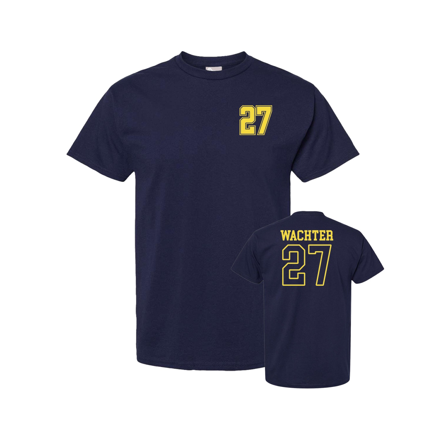 Youth Tee — Chest Back in Navy