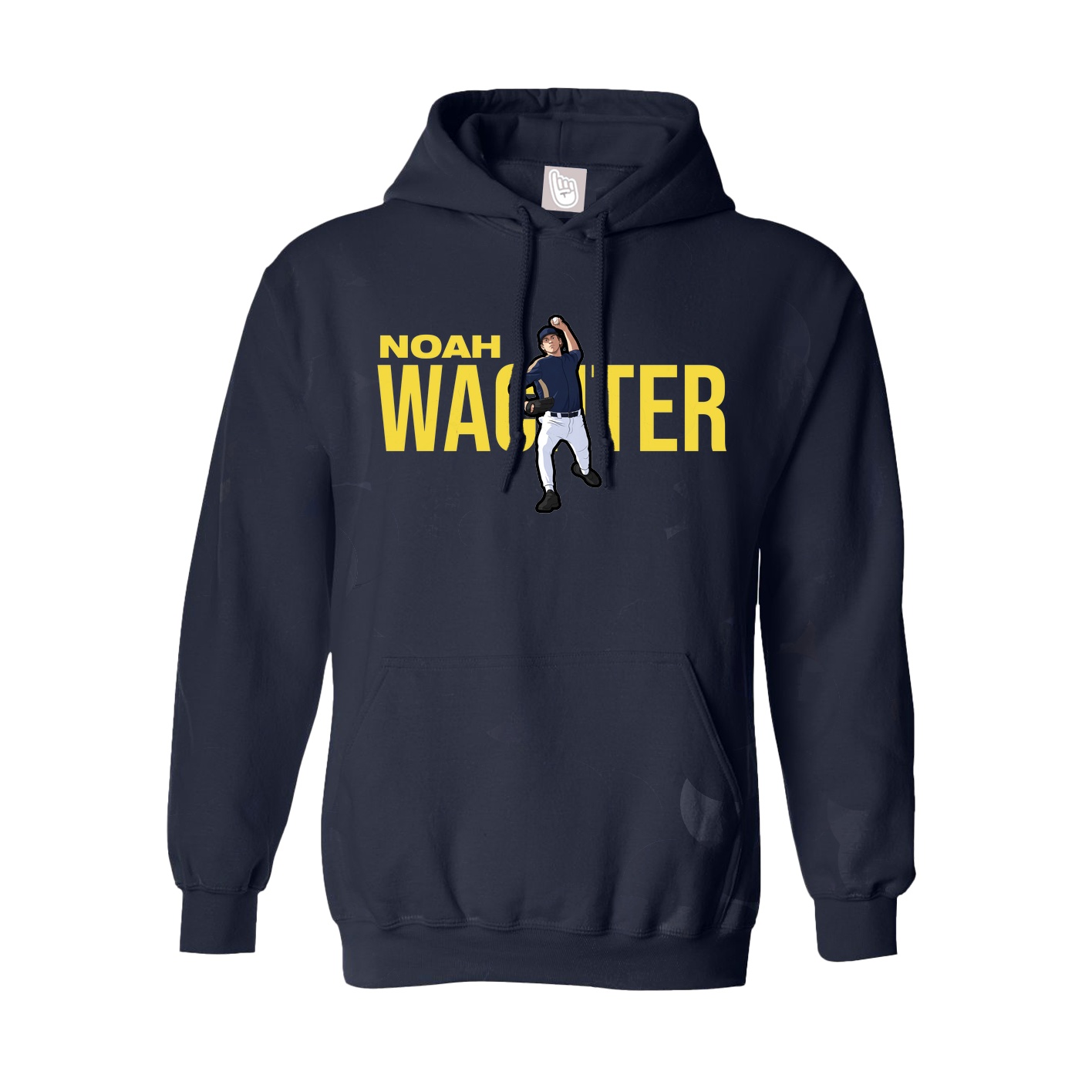 Youth Hoodie — Player Name in Navy