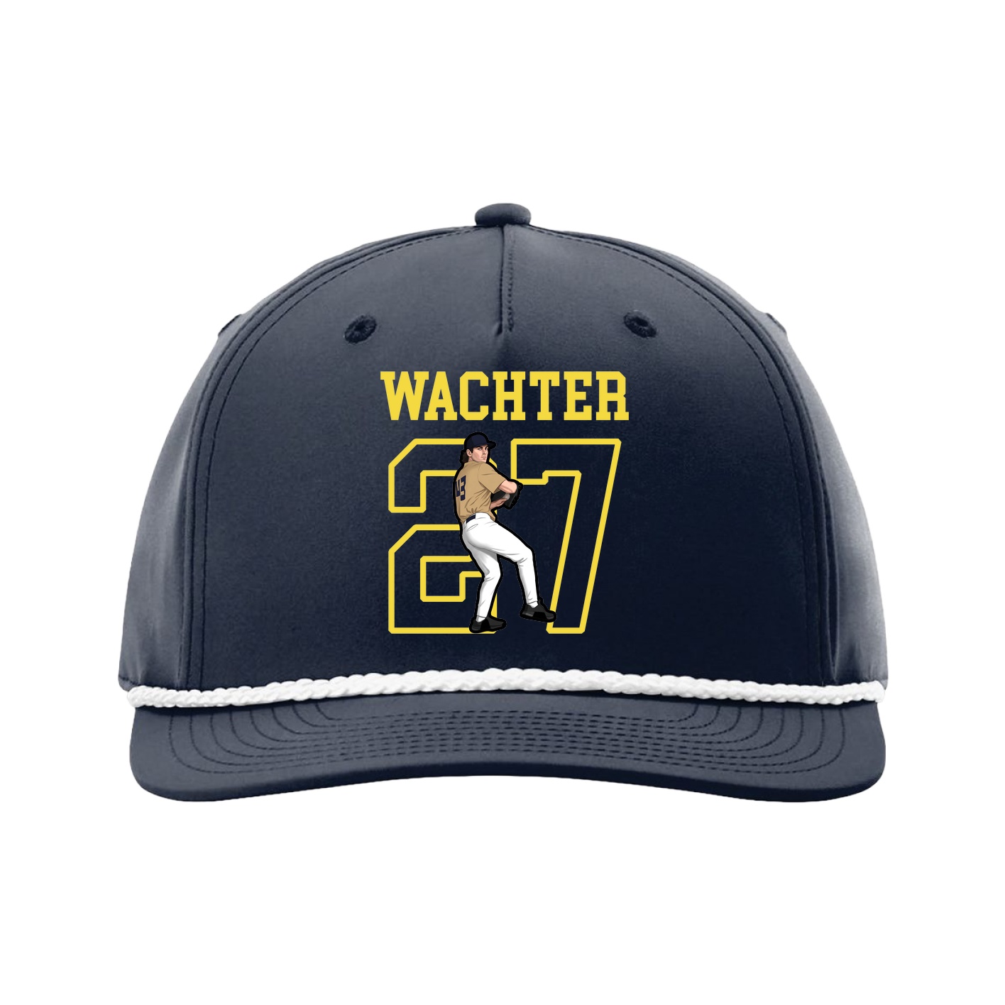 Five-Panel Classic Rope Cap — Shirsey in Navy