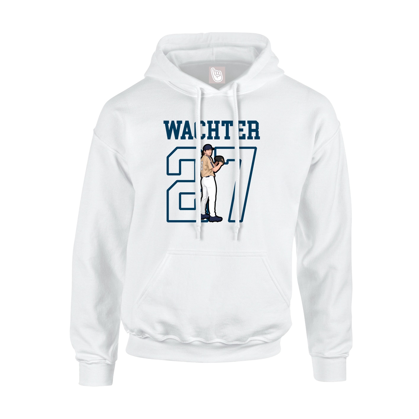 Hoodie — Shirsey in White