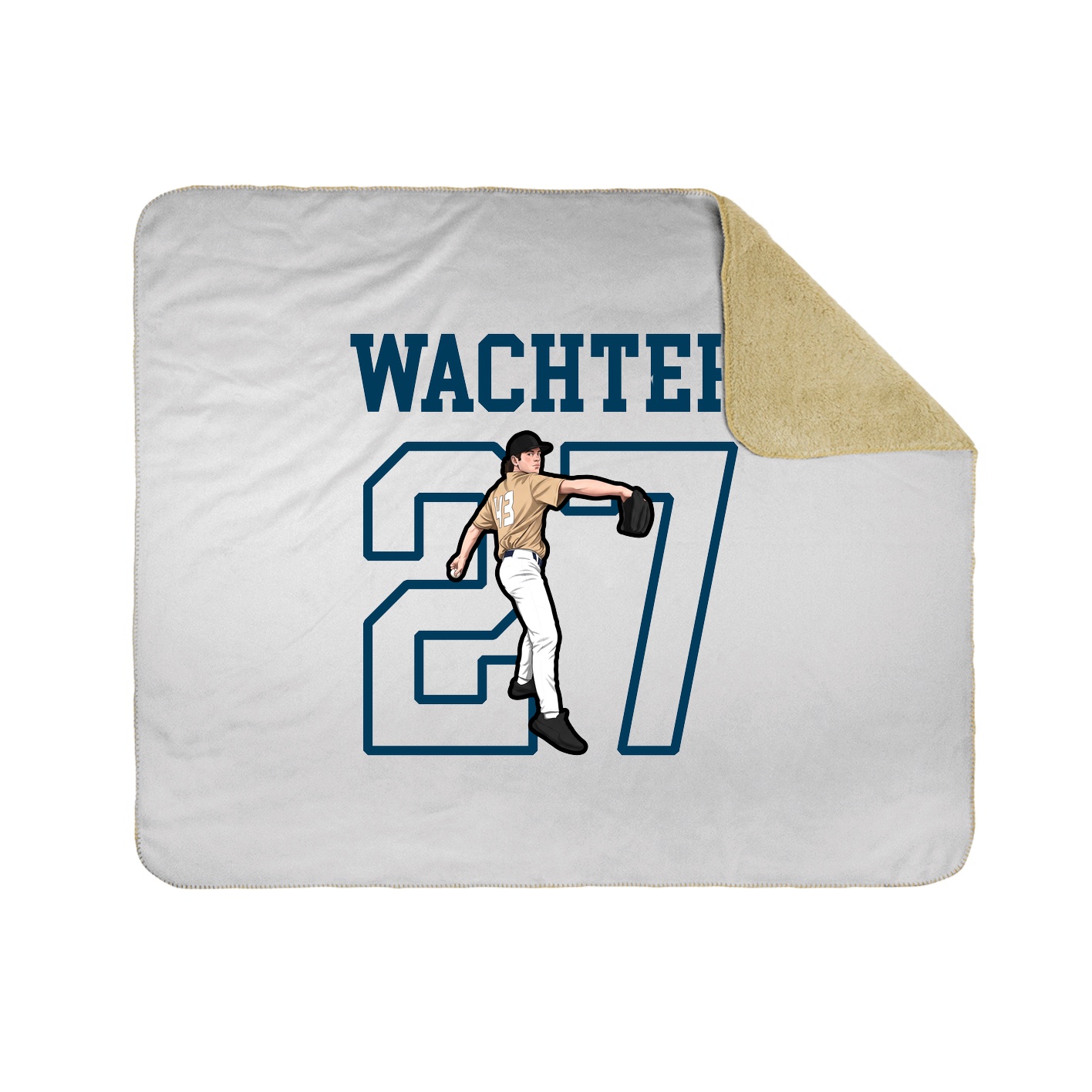 Throw Blanket — Shirsey in White