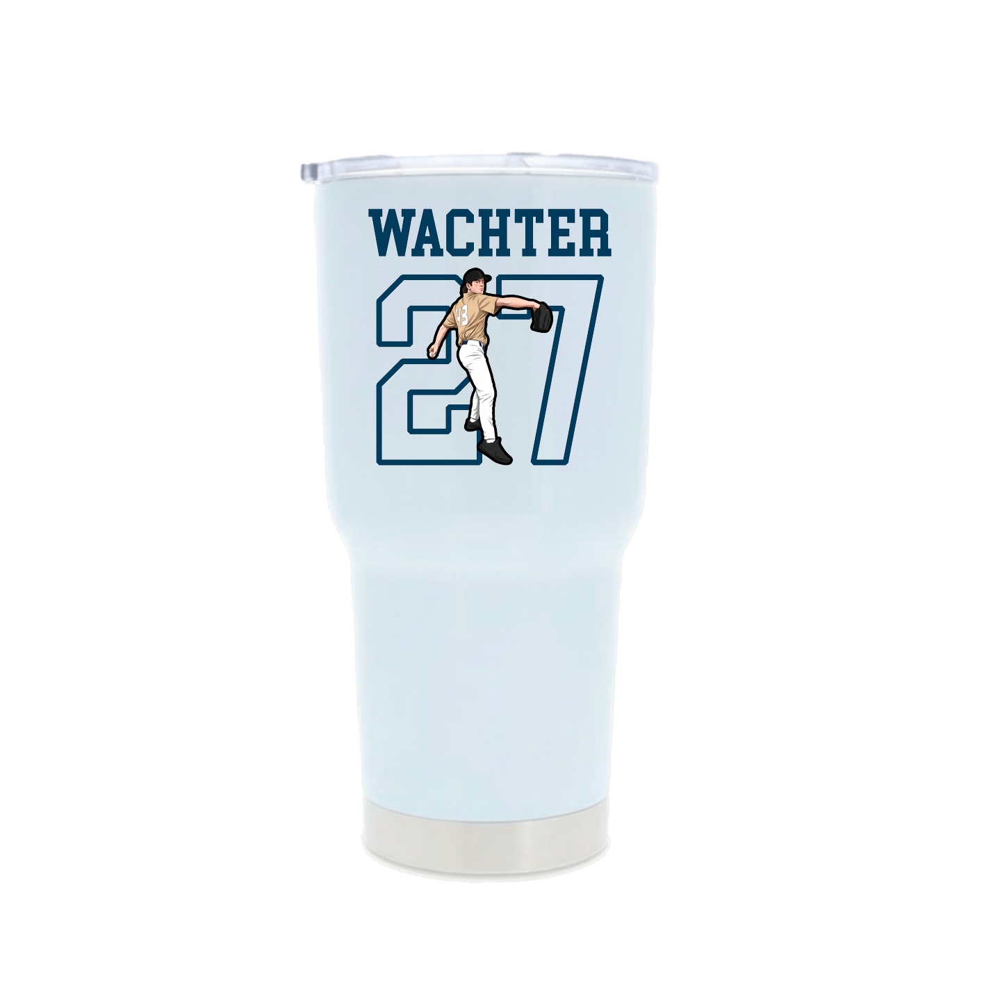 30oz Stainless Steel Tumbler — Shirsey in White