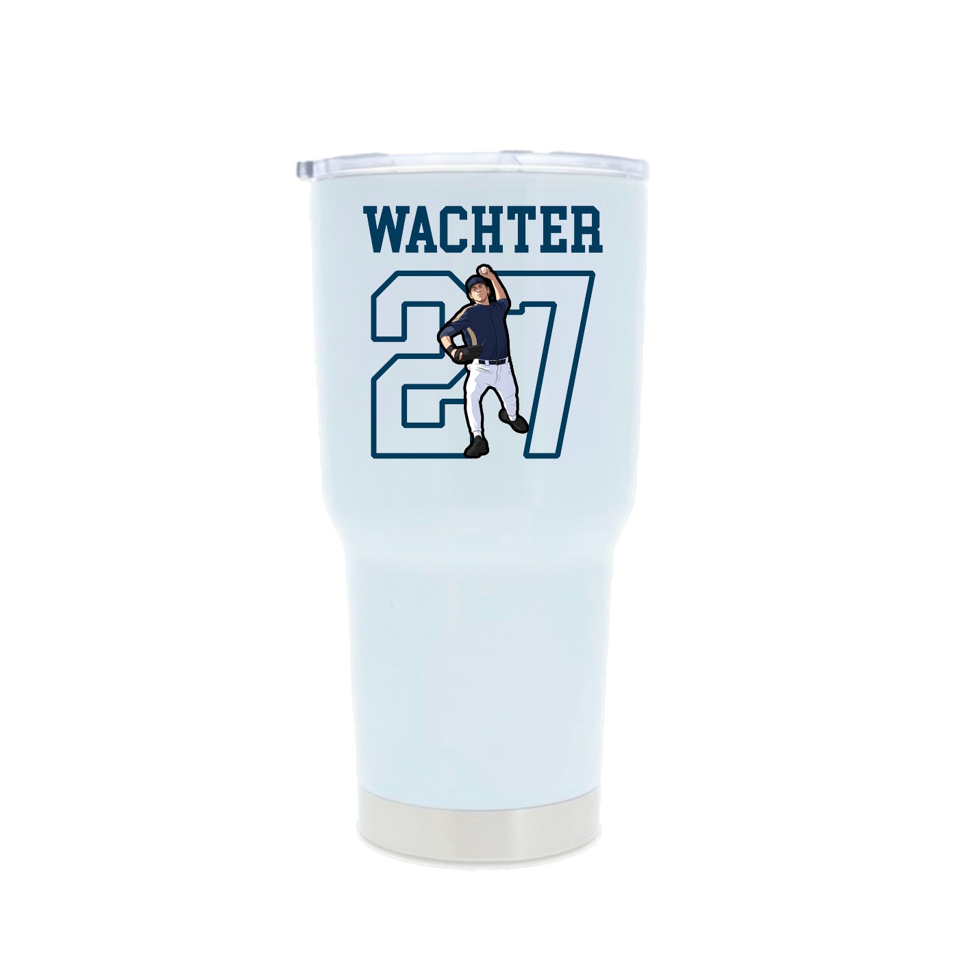 30oz Stainless Steel Tumbler — Shirsey in White